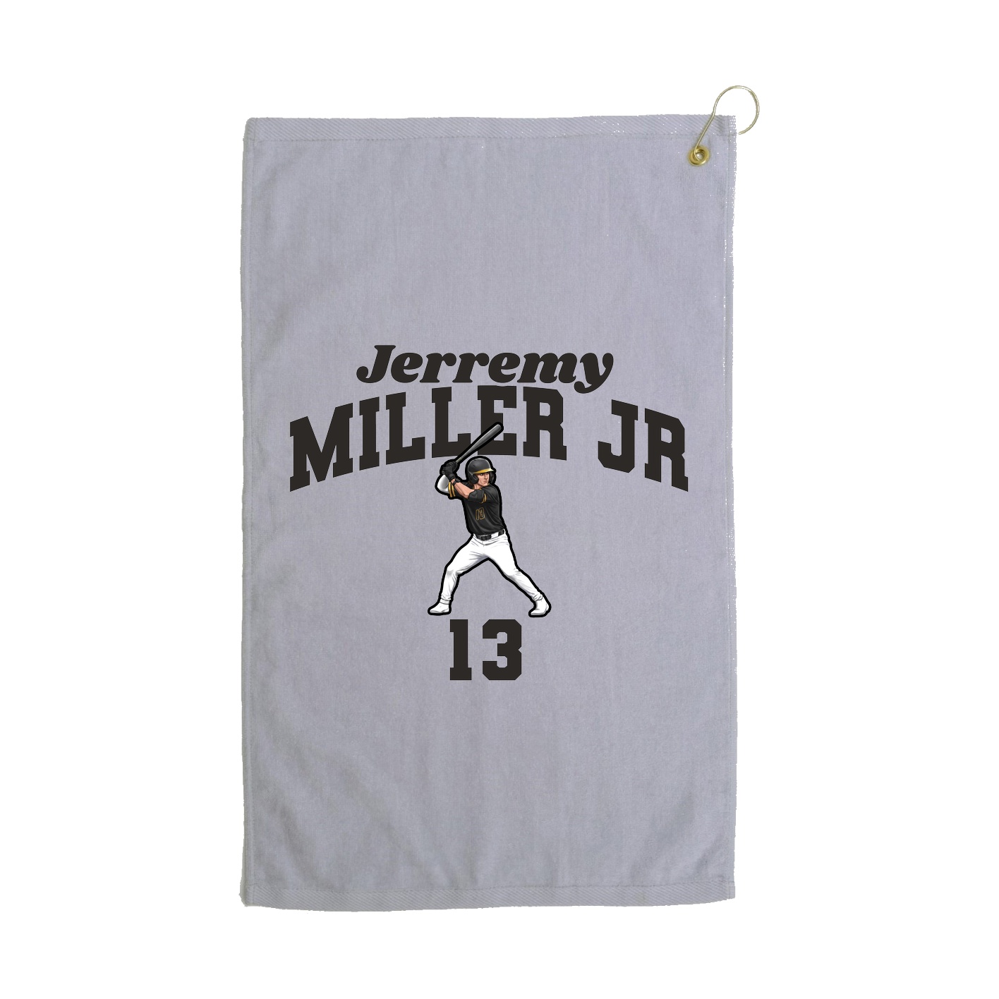 Golf Towel — Signature Arch in Grey