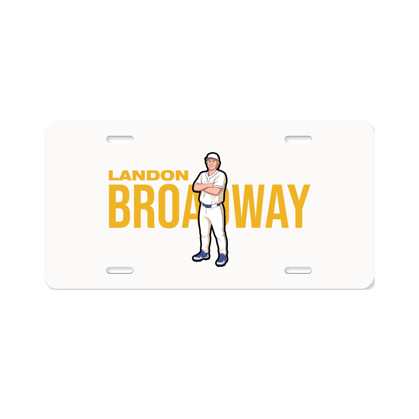 License Plate — Player Name in Classic