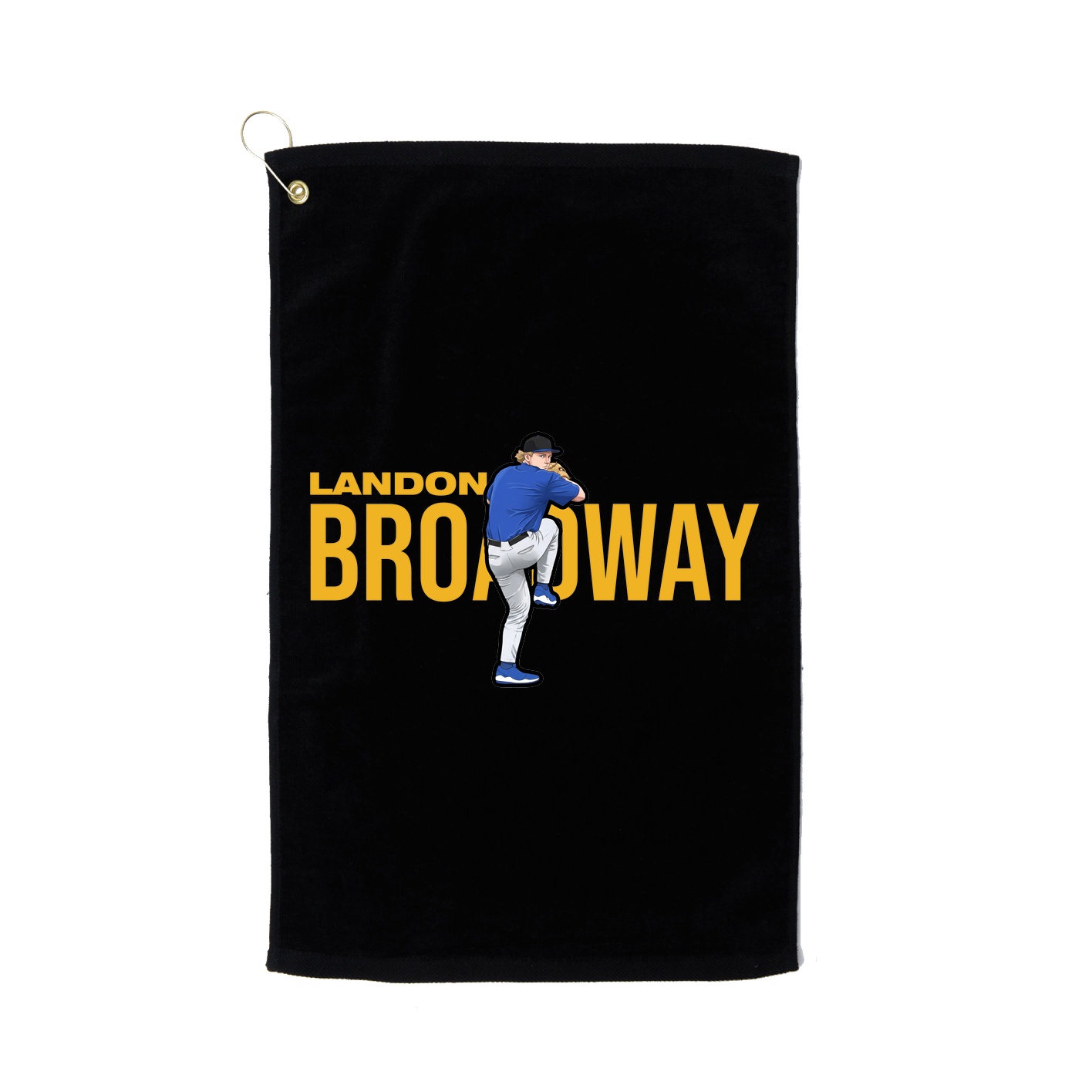 Golf Towel — Player Name in Black