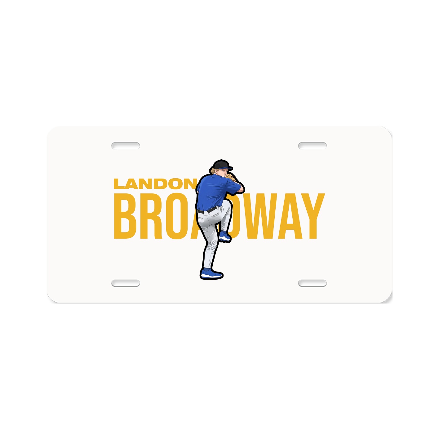 License Plate — Player Name in Classic
