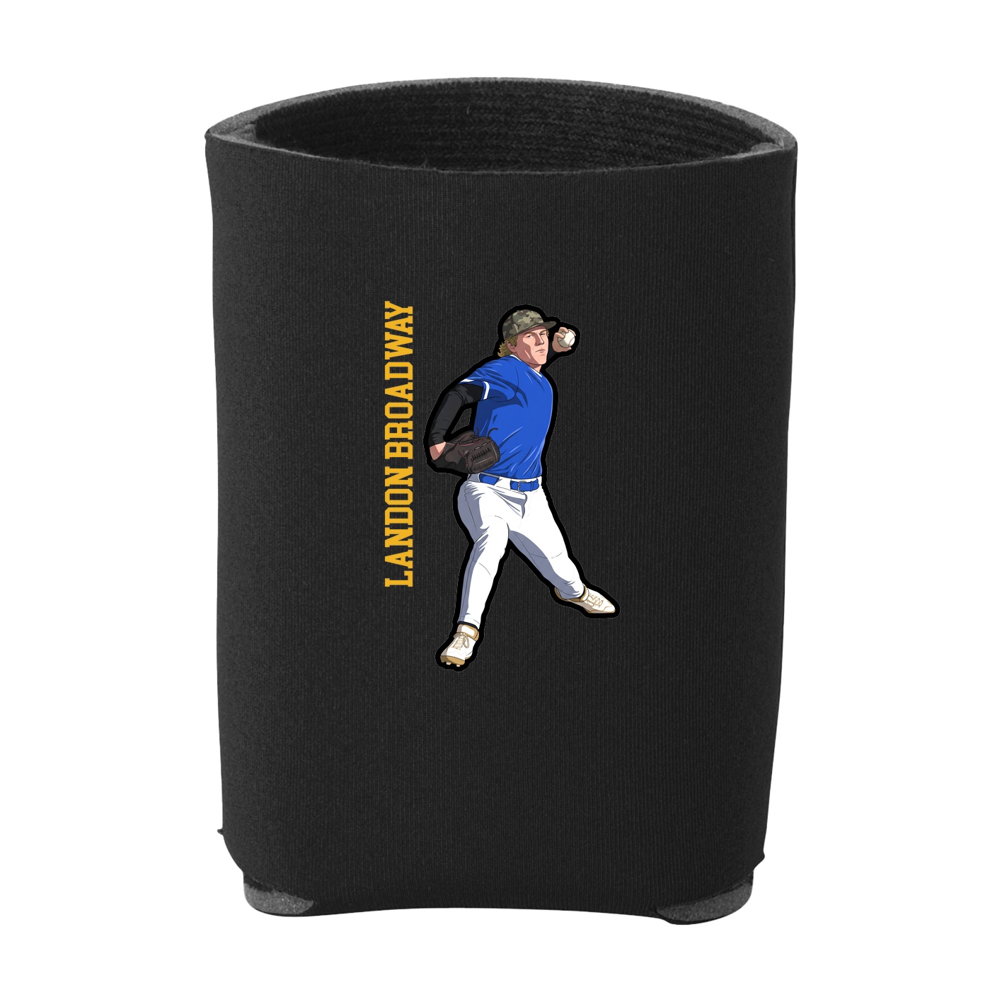 Can Holder — Name Vertical in Black