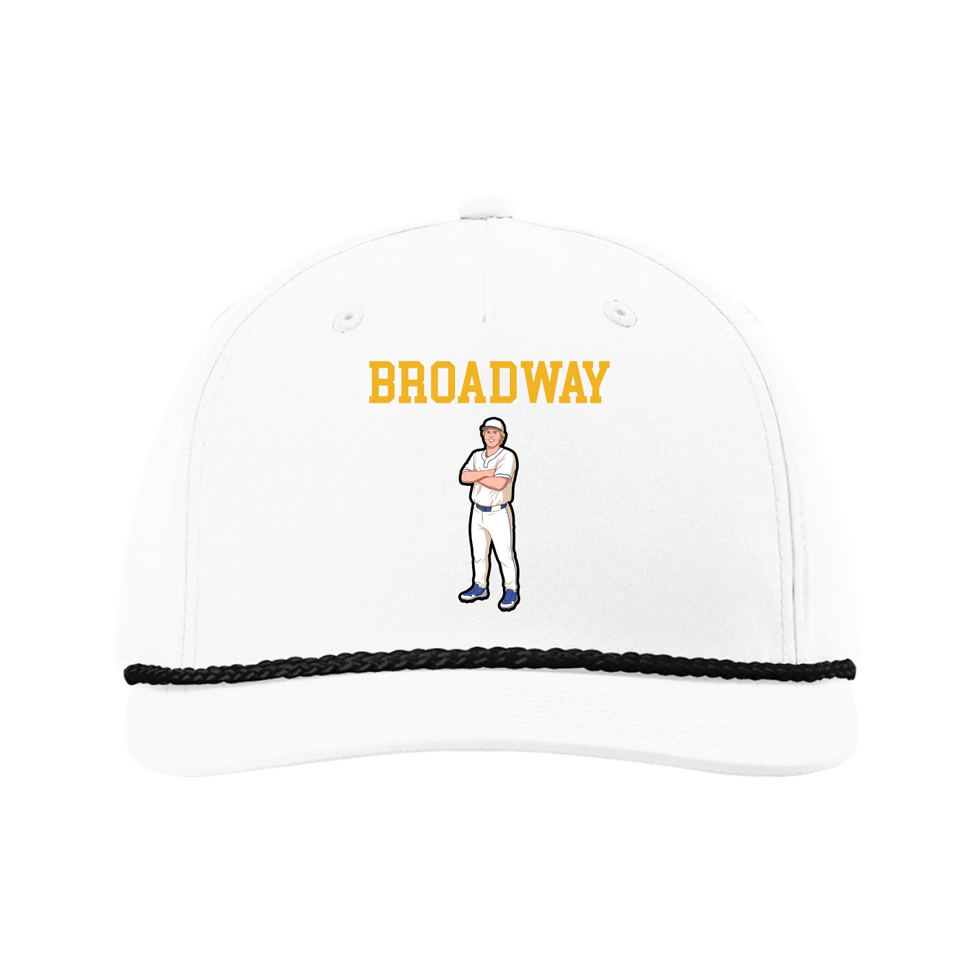 Five-Panel Classic Rope Cap — Shirsey in White
