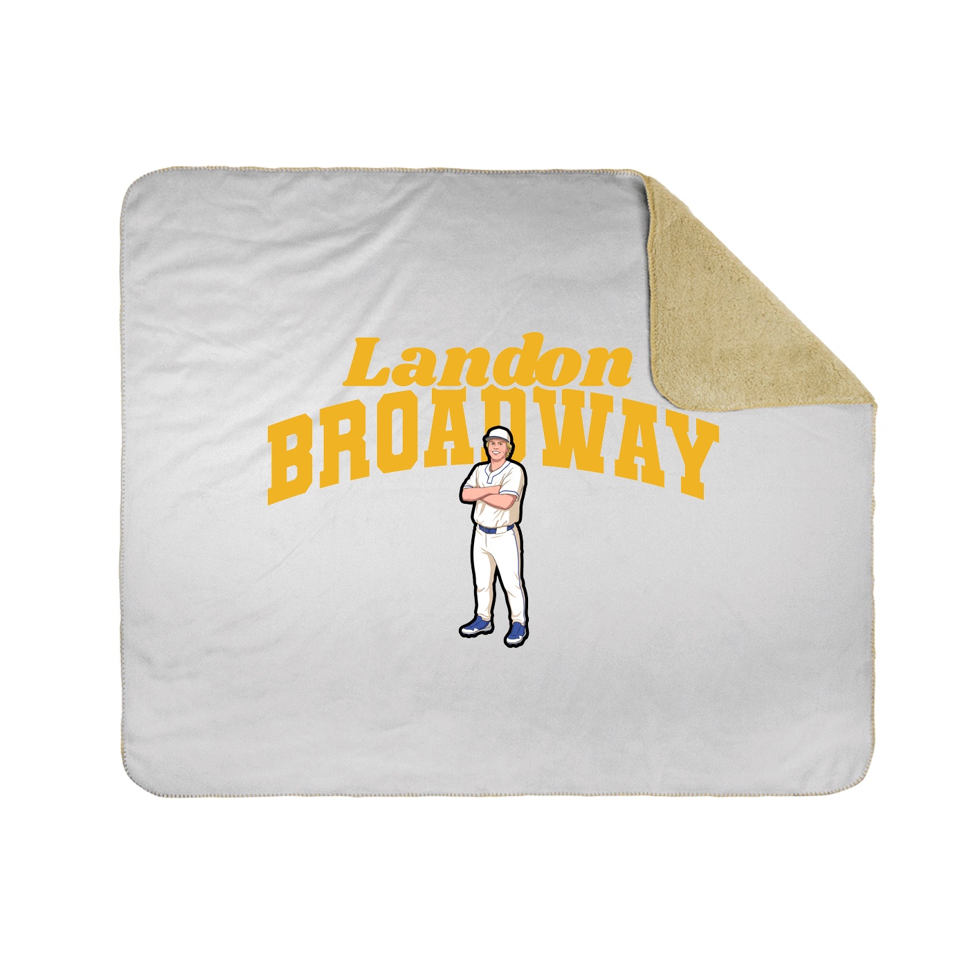 Throw Blanket — Signature Arch in White
