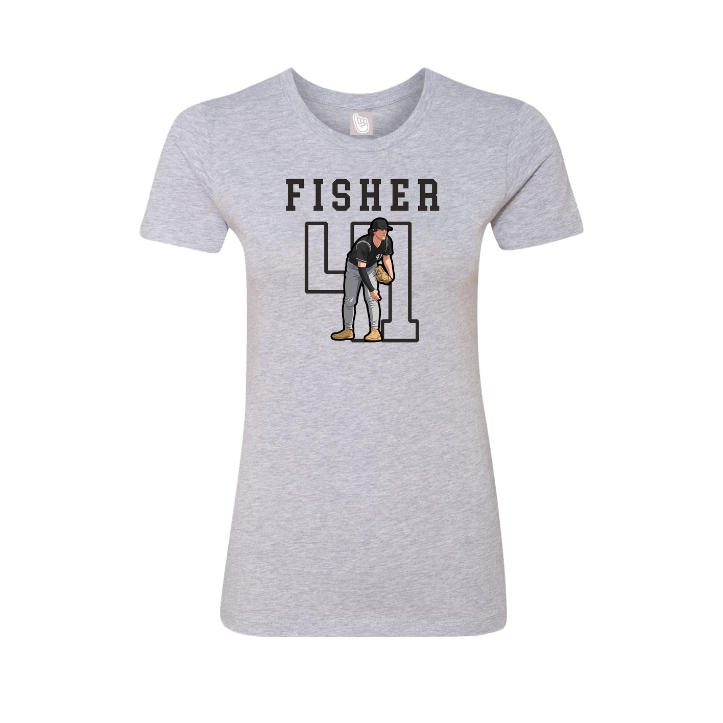 Fitted Women's Tee — Shirsey in Grey
