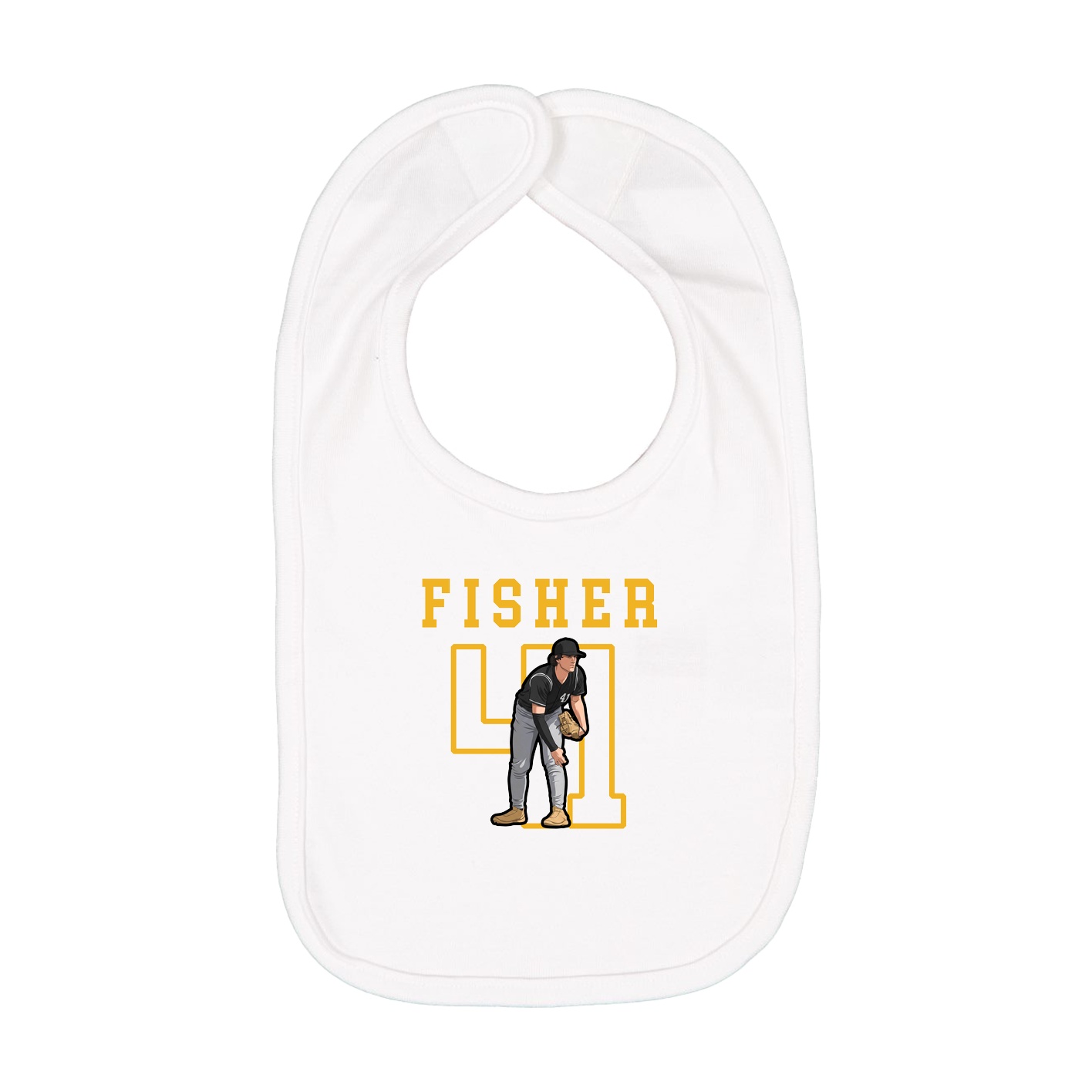 Infant Bib — Shirsey in White