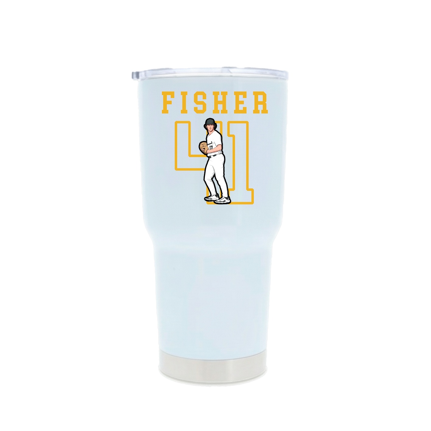 30oz Stainless Steel Tumbler — Shirsey in White