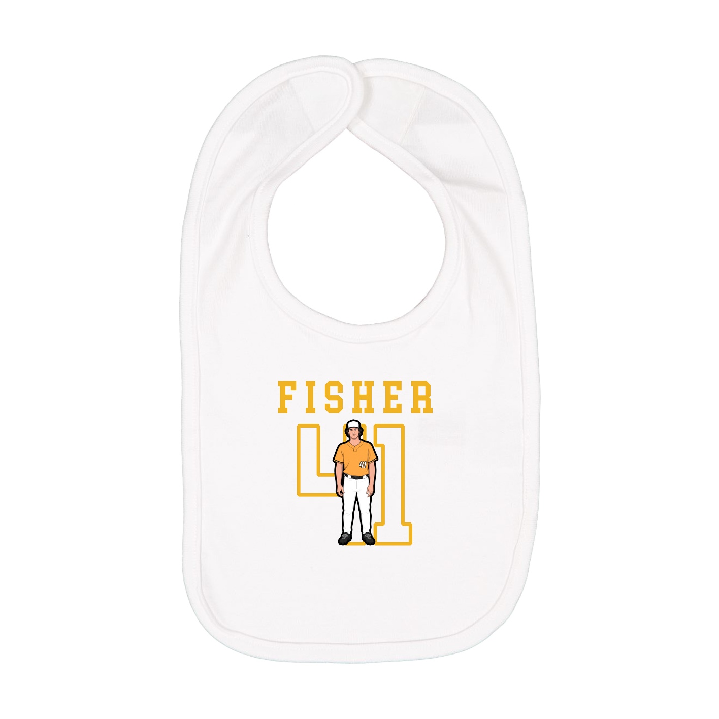 Infant Bib — Shirsey in White