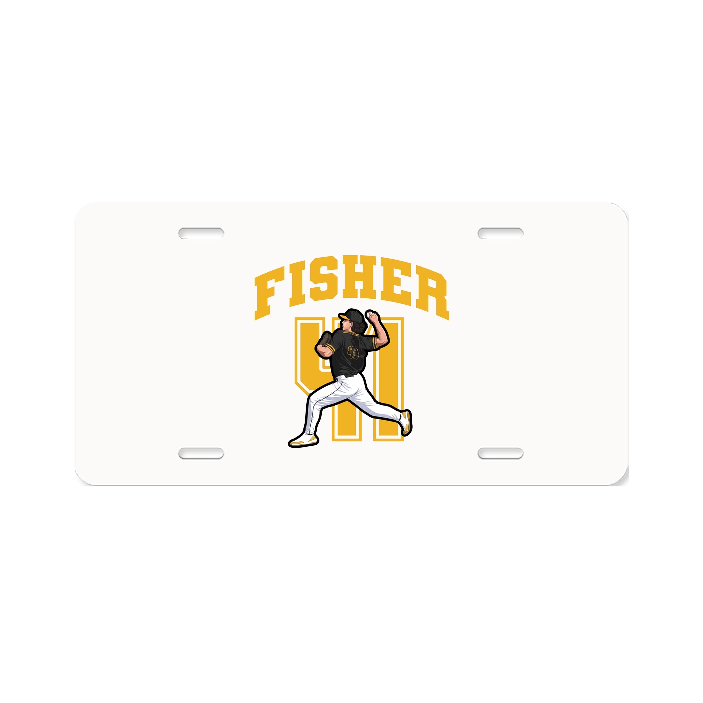 License Plate — Number in Classic