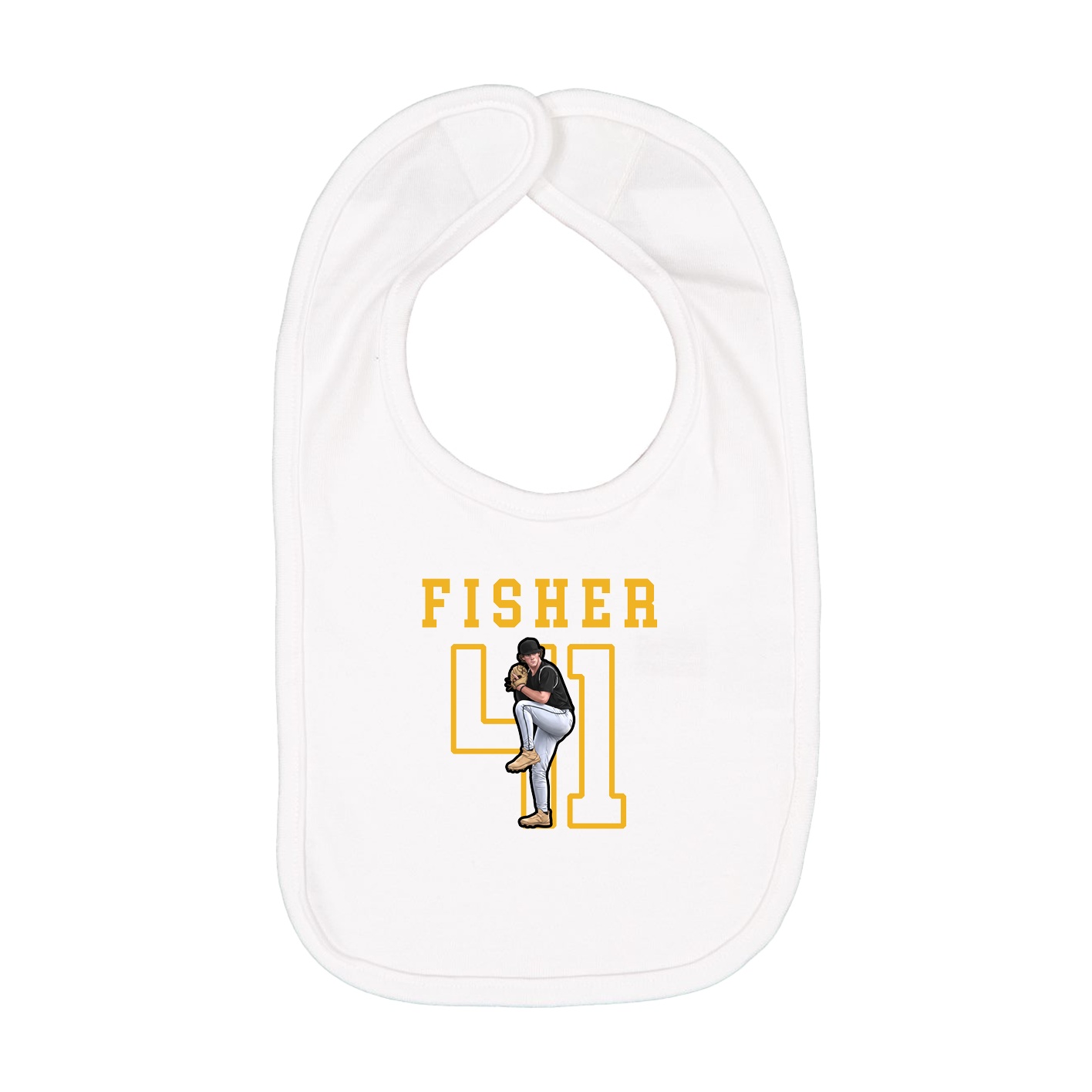 Infant Bib — Shirsey in White