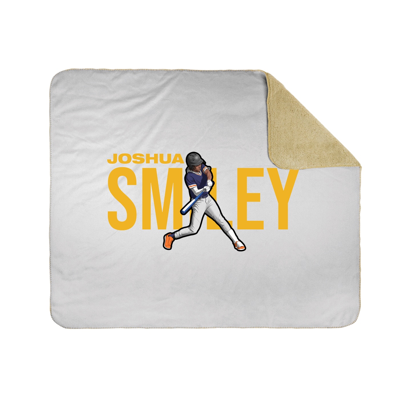 Throw Blanket — Player Name in White