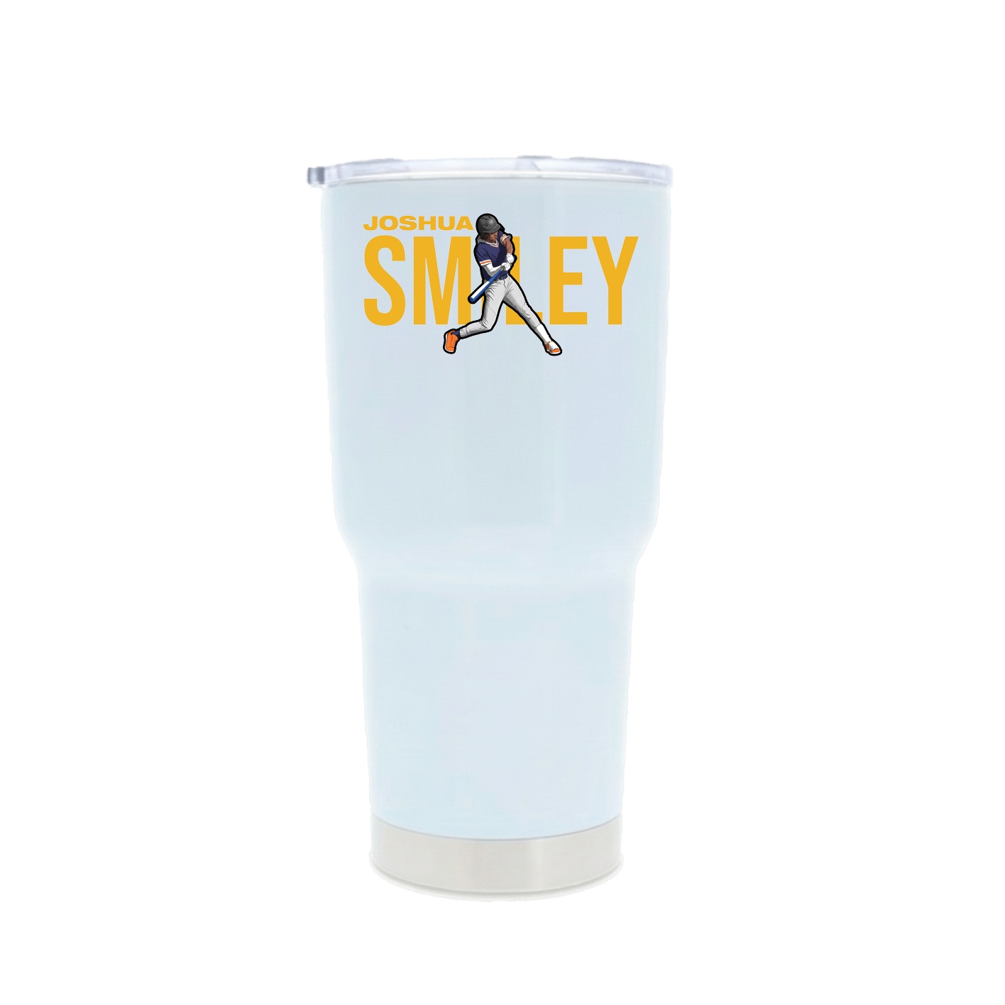 30oz Stainless Steel Tumbler — Player Name in White