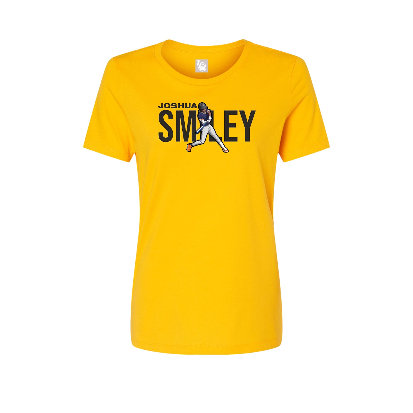 Fitted Women's Tee — Player Name in Gold