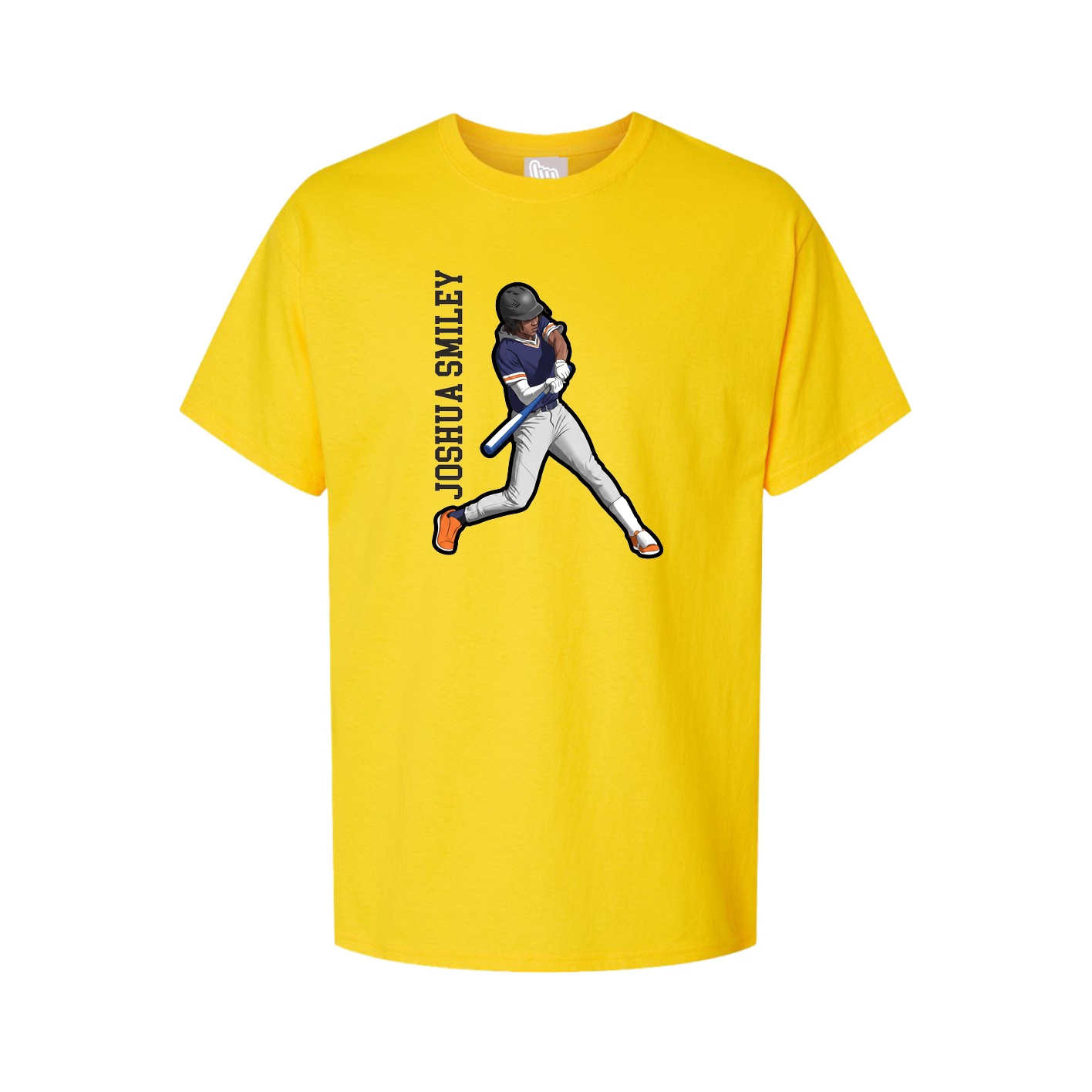 Tee — Name Vertical in Gold