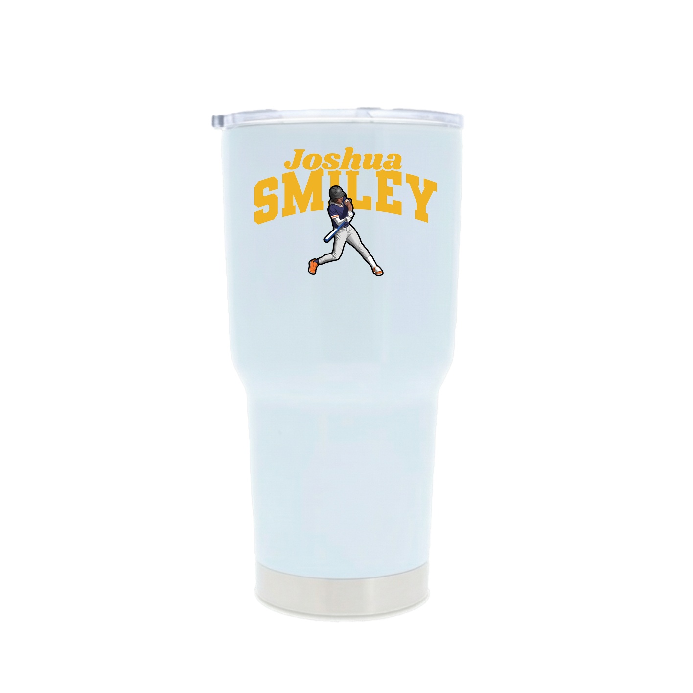 30oz Stainless Steel Tumbler — Signature Arch in White