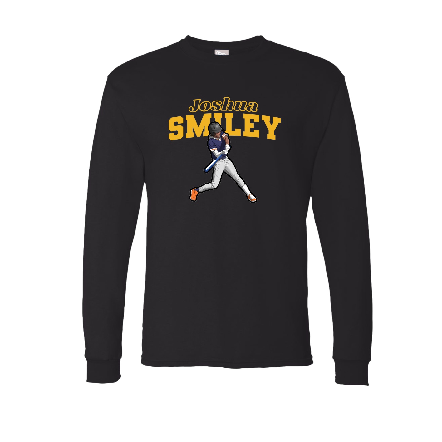 Long Sleeve Tee — Name Arch in Black
