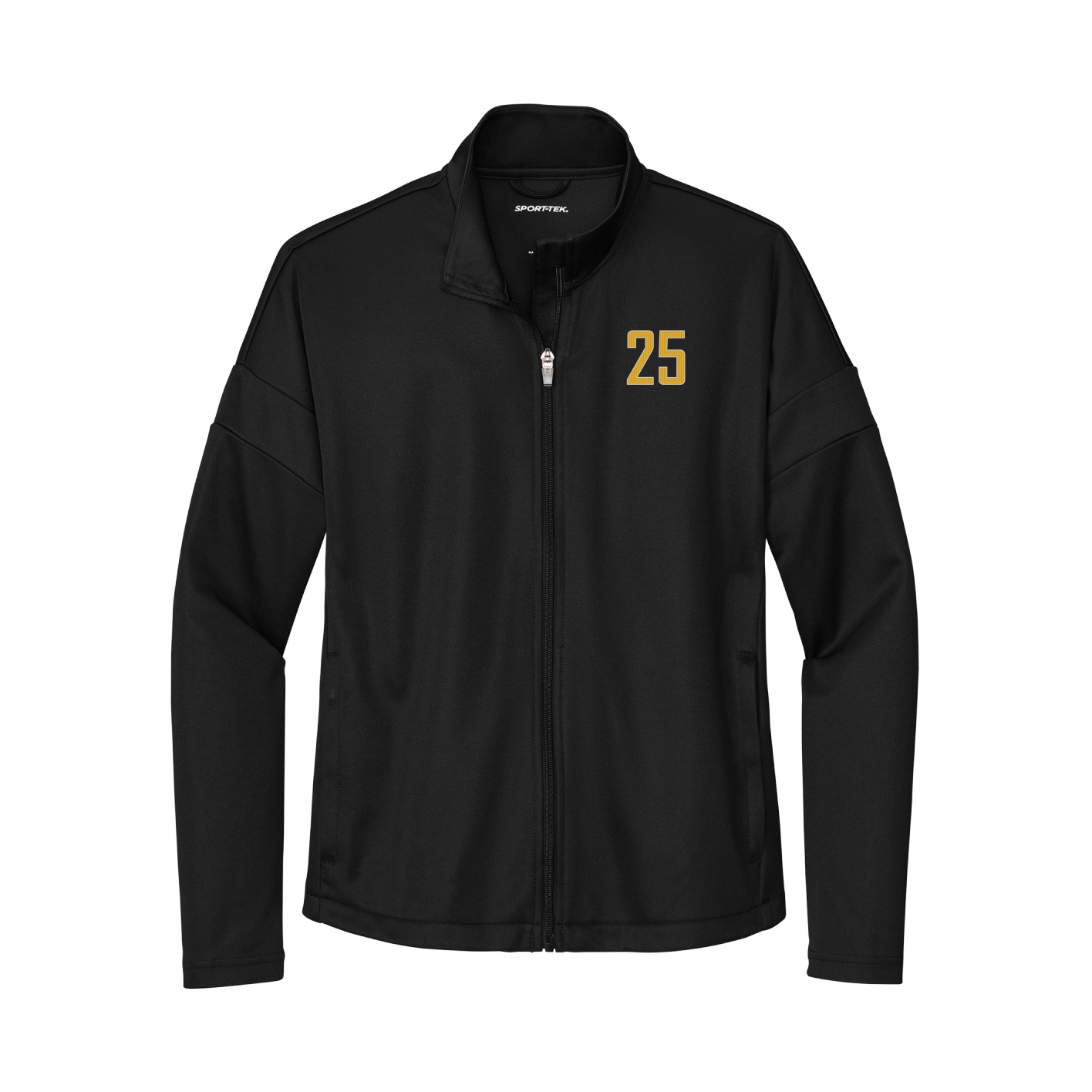Womens Team Travel Full-Zip Jacket — Front Shirsy in Black