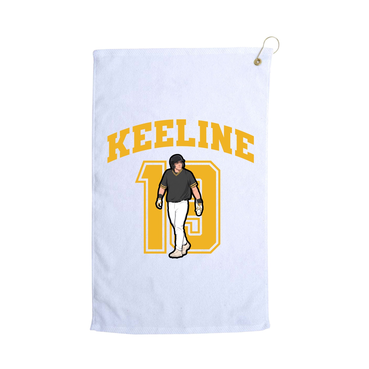 Golf Towel — Number in White