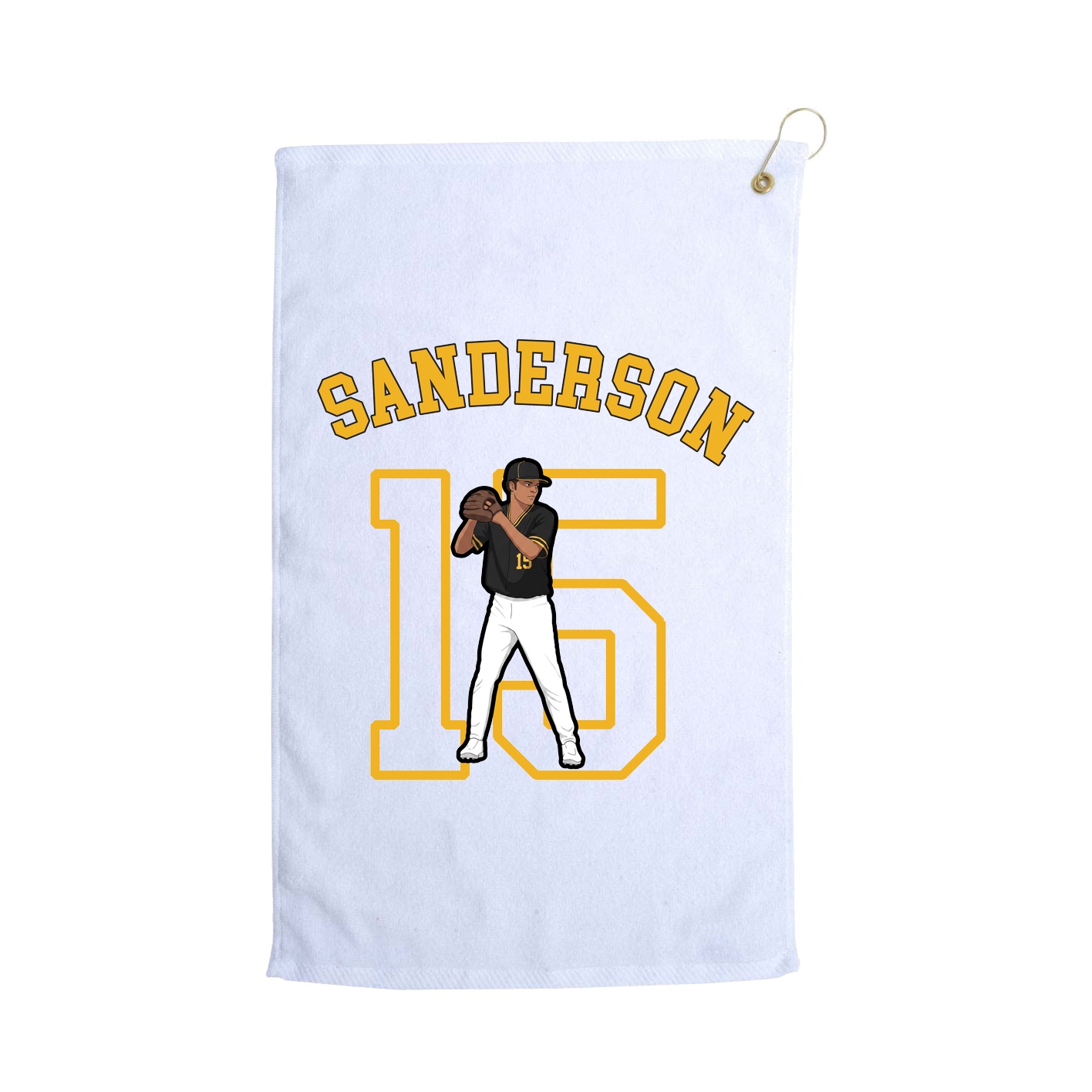 Golf Towel — Shirsey Arch in White