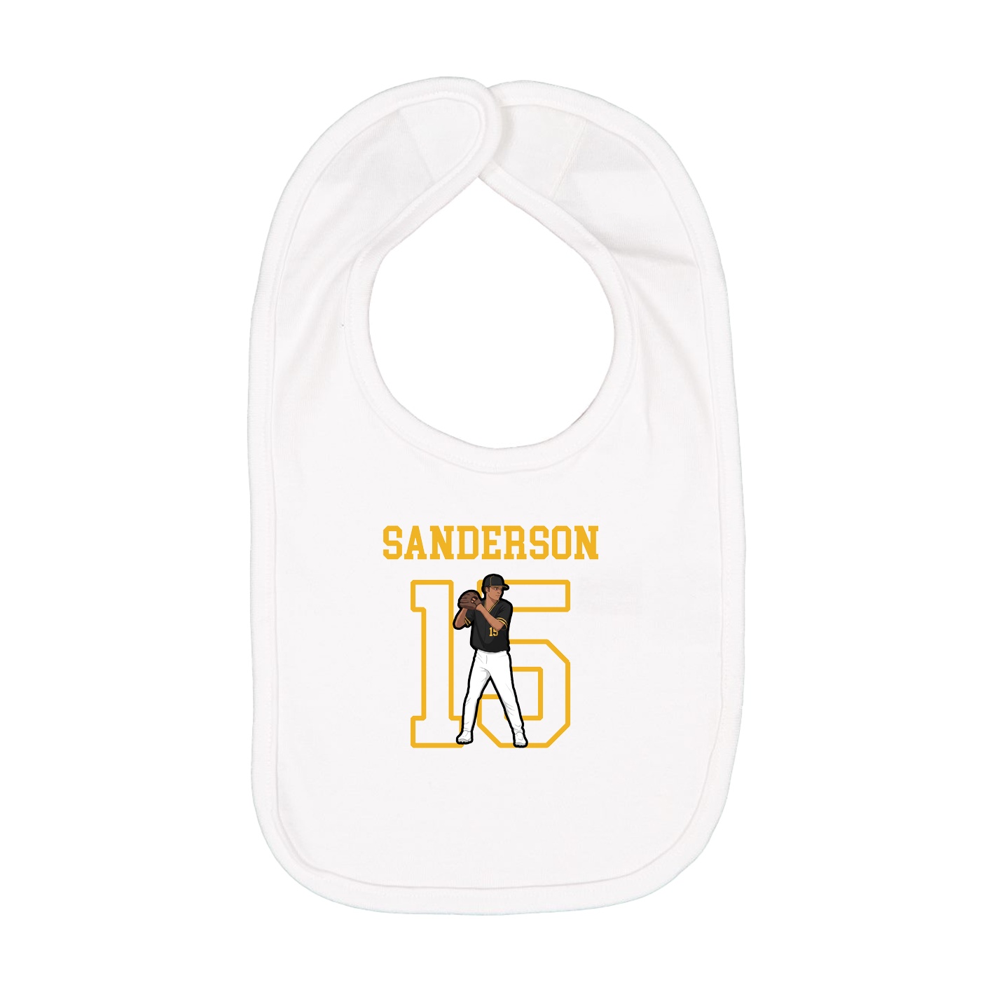 Infant Bib — Shirsey in White