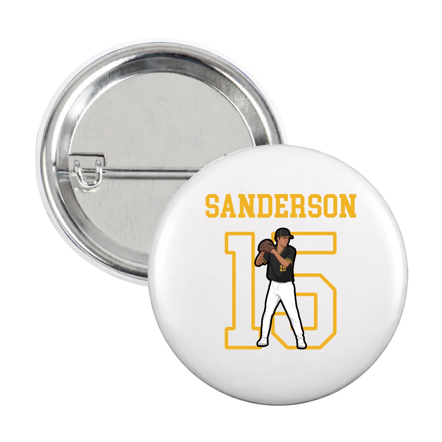 Game Day Button — Shirsey in White