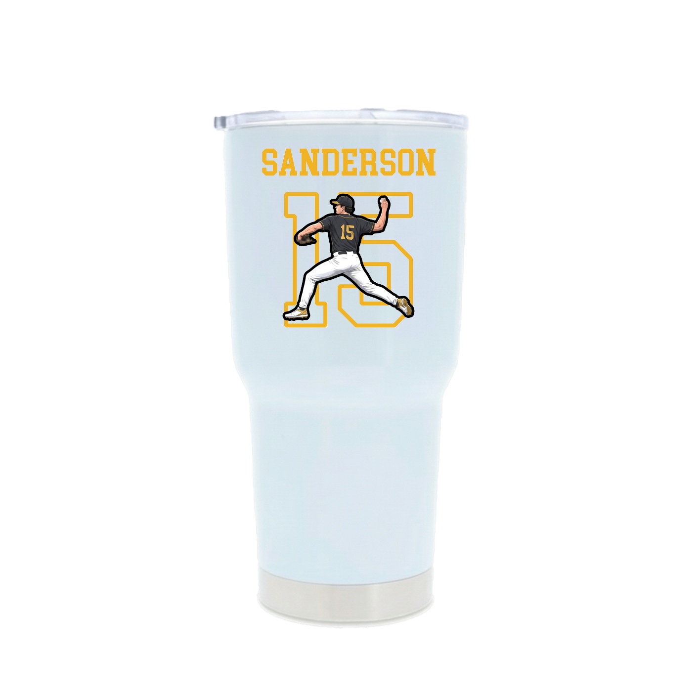 30oz Stainless Steel Tumbler — Shirsey in White