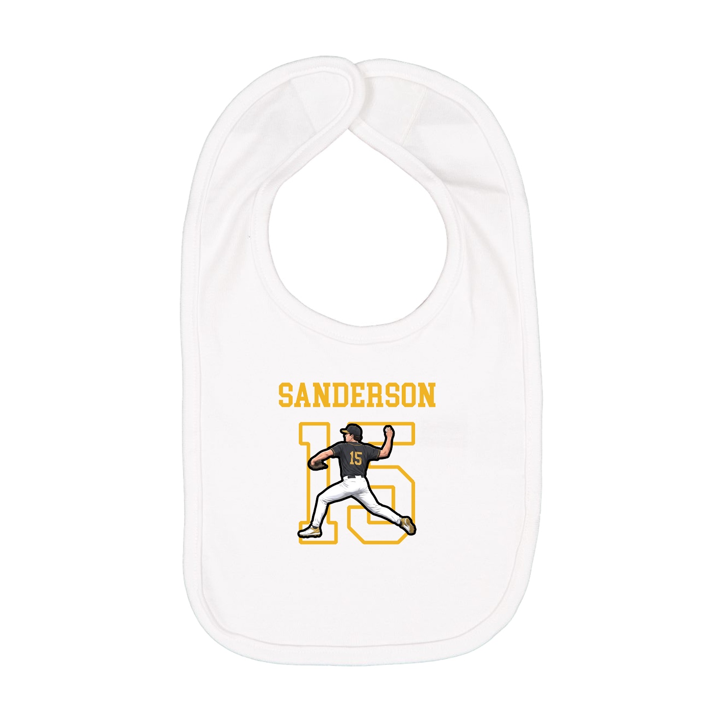 Infant Bib — Shirsey in White