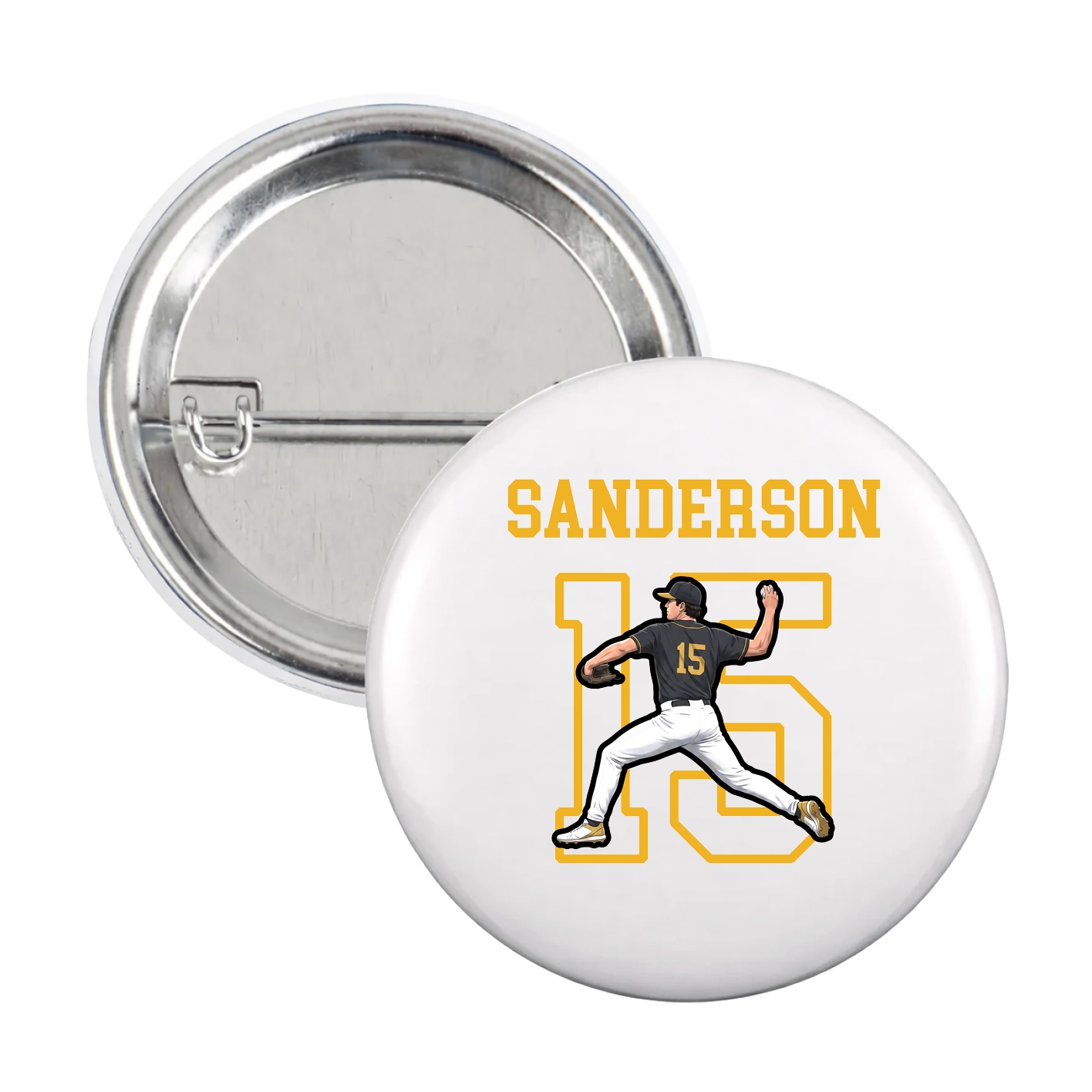 Game Day Button — Shirsey in White