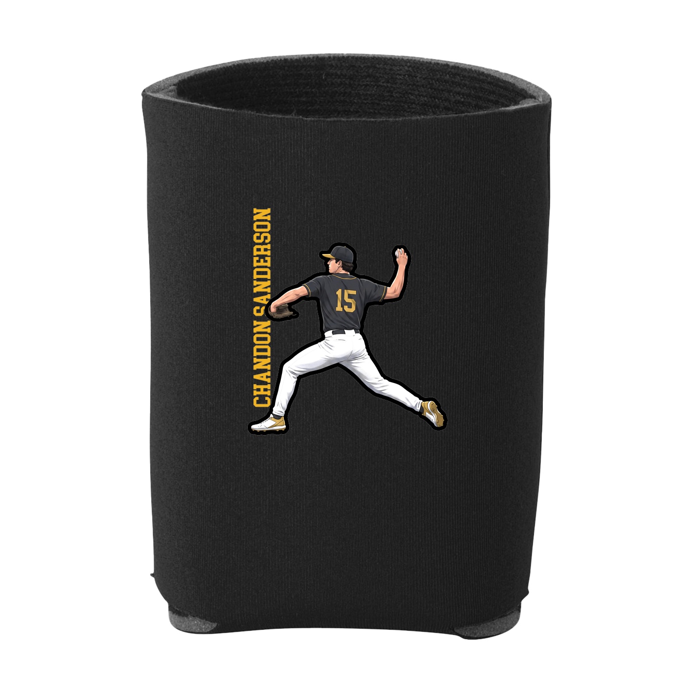 Can Holder — Name Vertical in Black