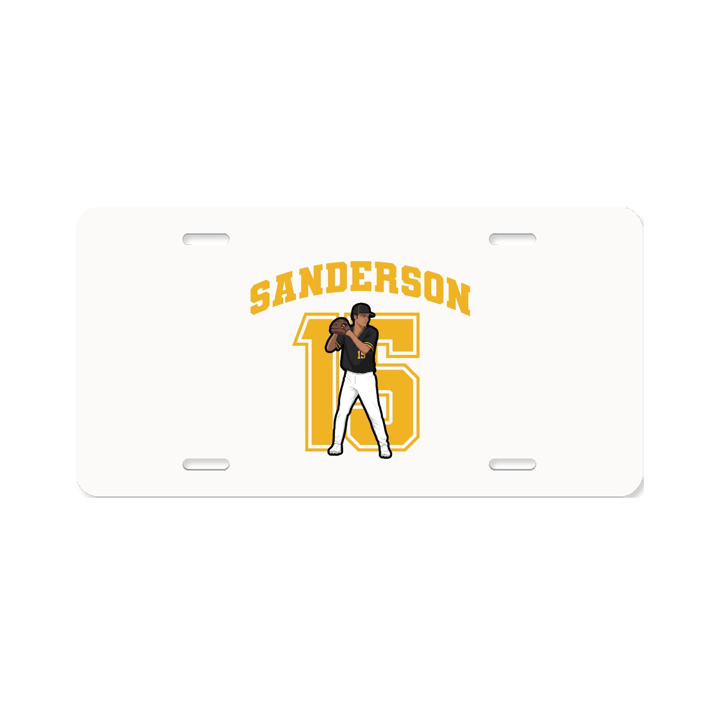 License Plate — Number in Classic
