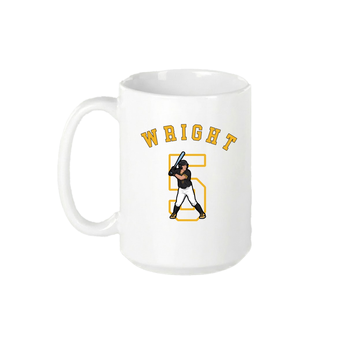 15oz Coffee Mug — Shirsey Arch in White