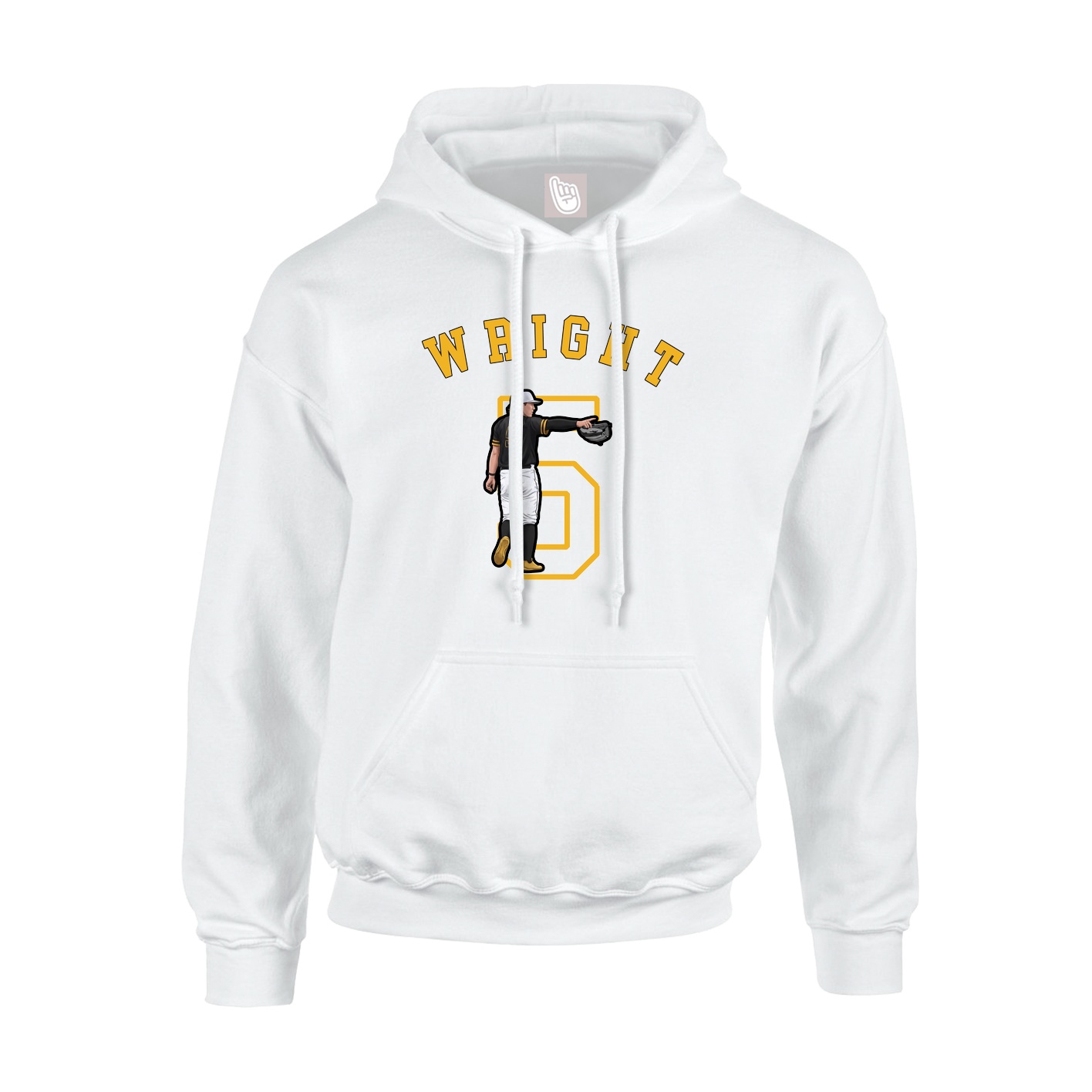 Hoodie — Shirsey Arch in White