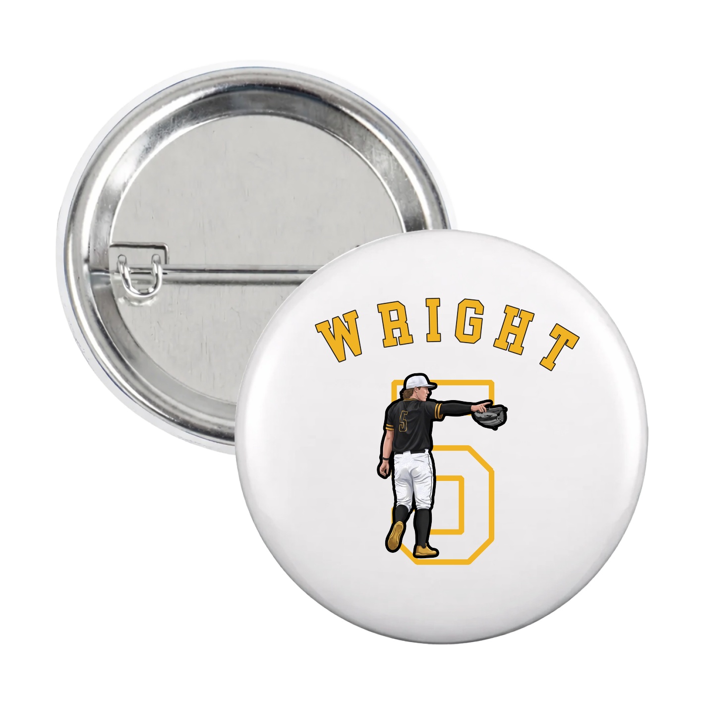 Game Day Button — Shirsey Arch in White