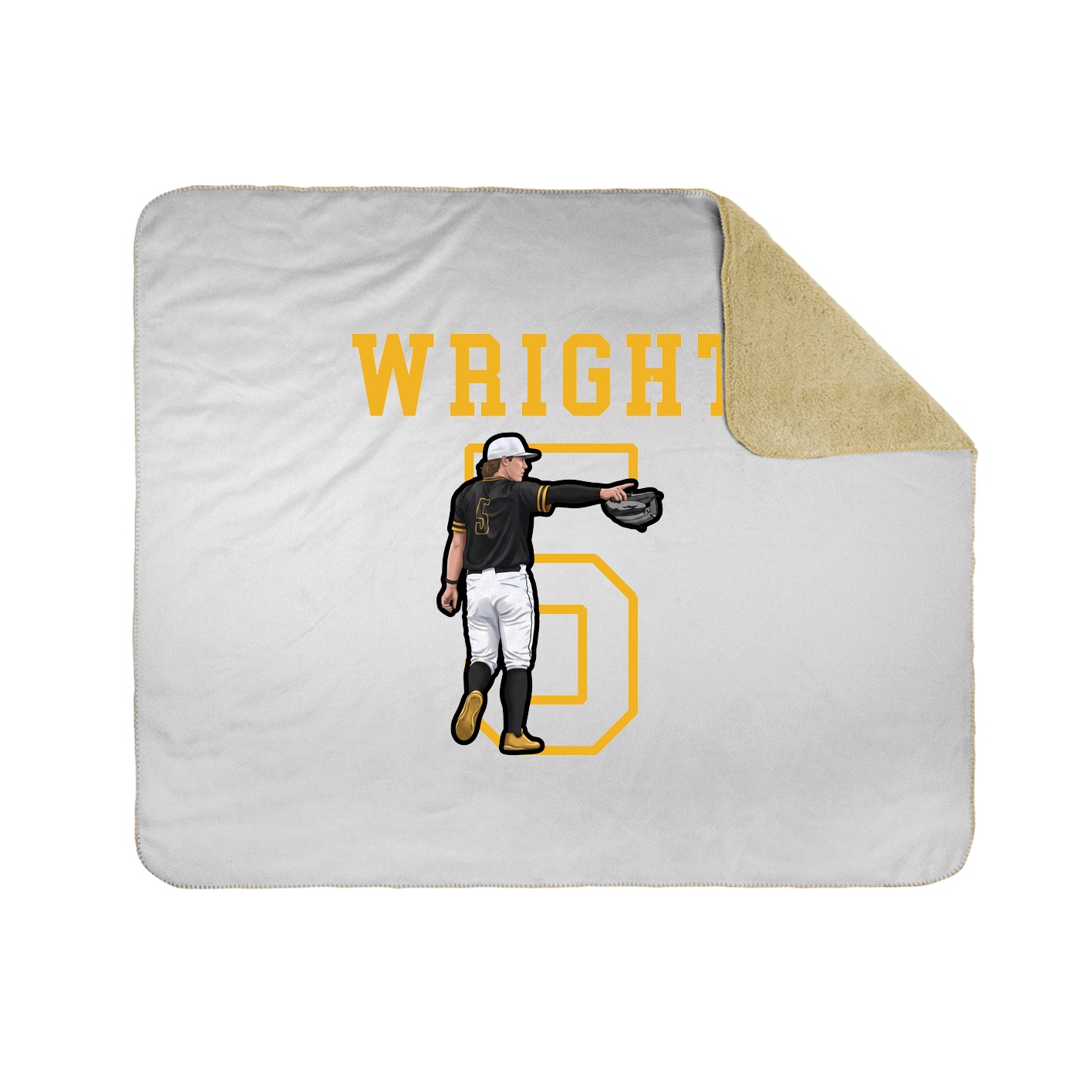 Throw Blanket — Shirsey in White