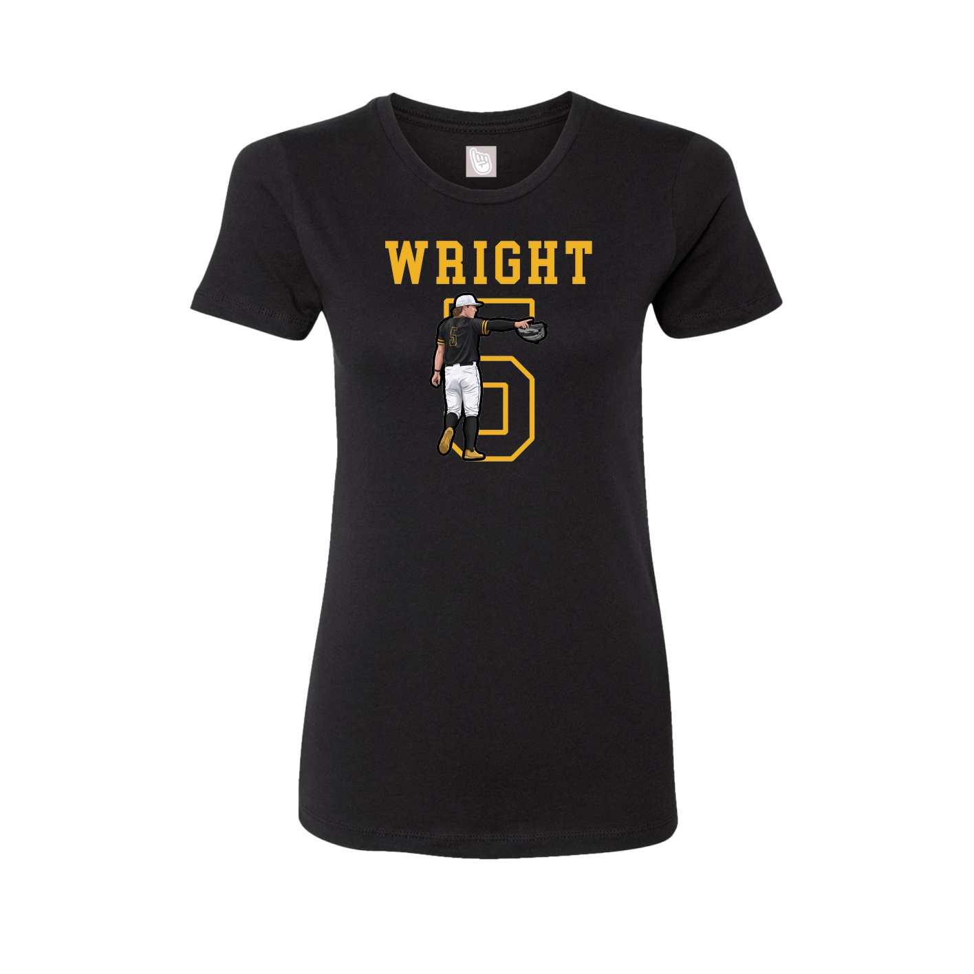 Fitted Women's Tee — Shirsey in Black