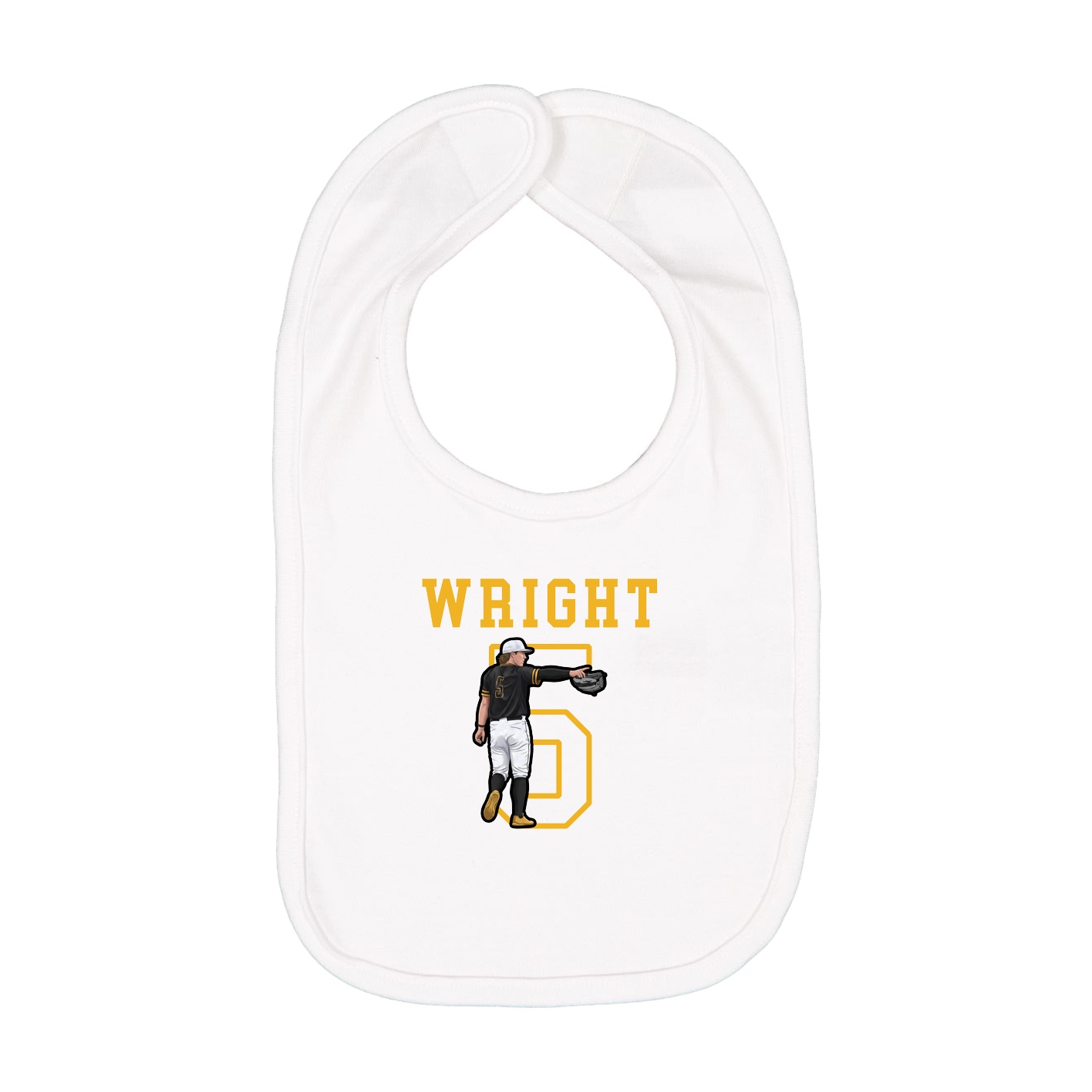Infant Bib — Shirsey in White