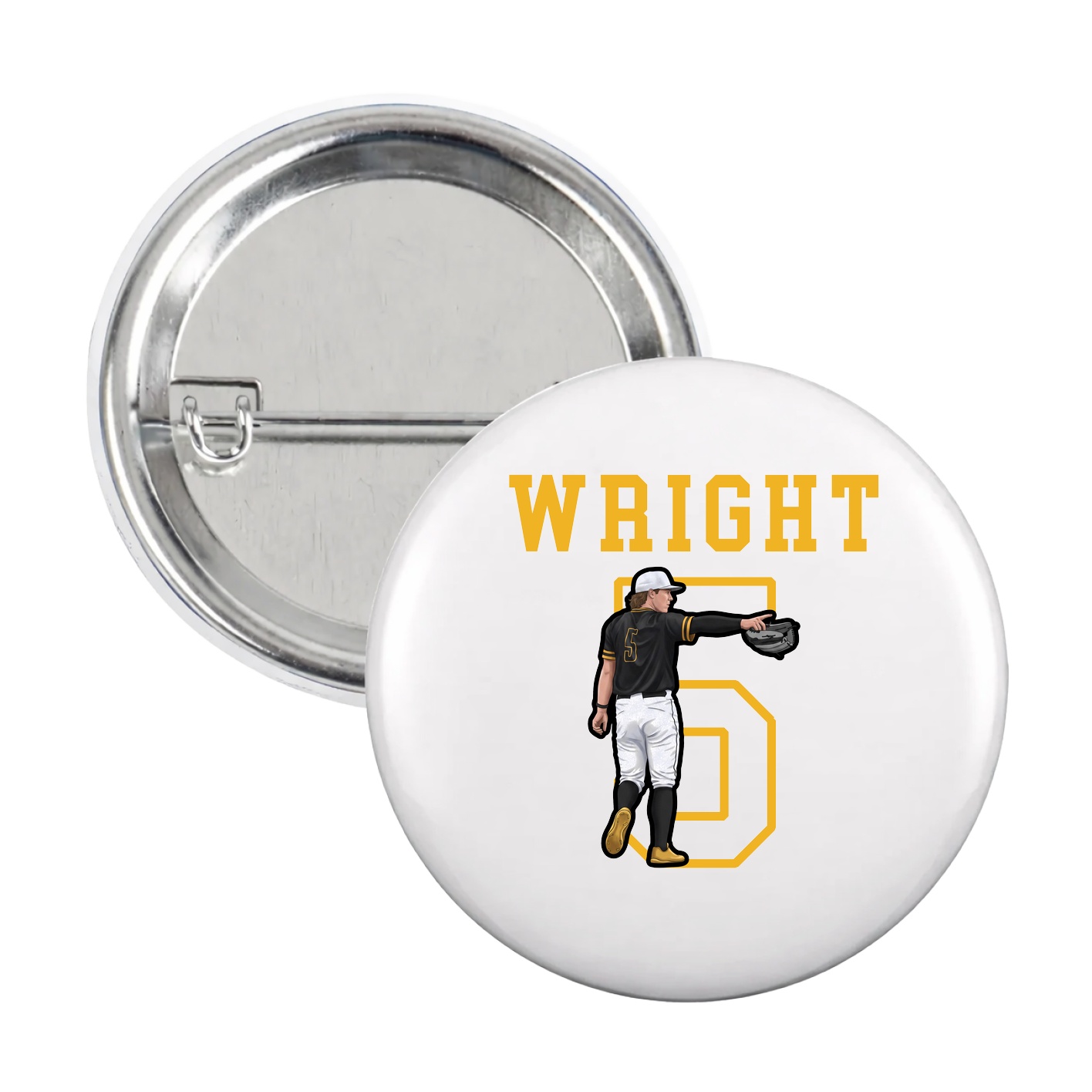 Game Day Button — Shirsey in White