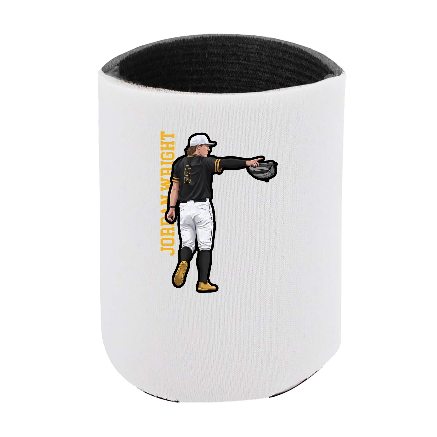 Can Holder — Name Vertical in White