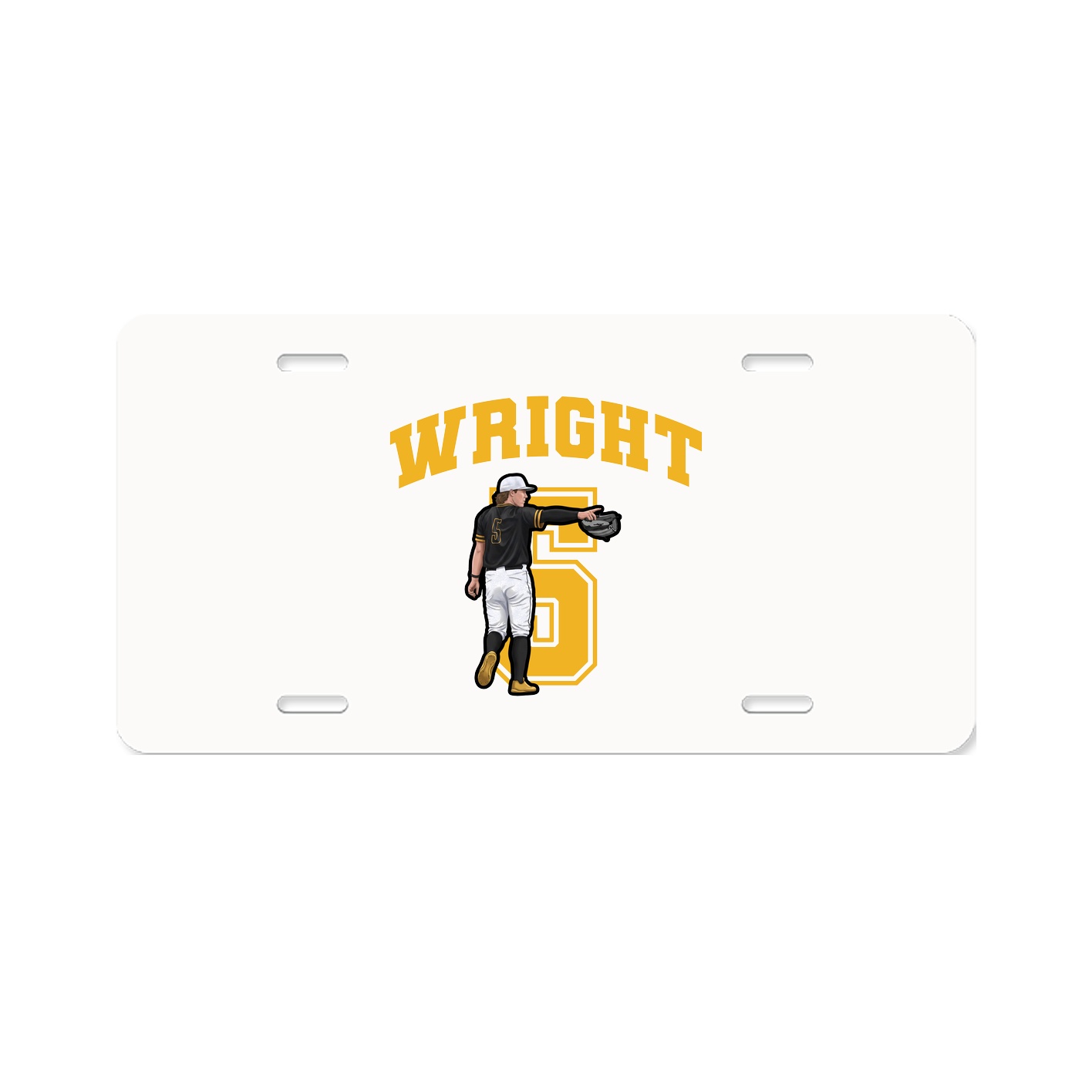 License Plate — Number in Classic