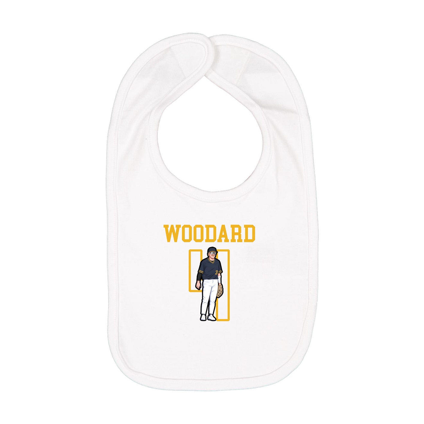 Infant Bib — Shirsey in White
