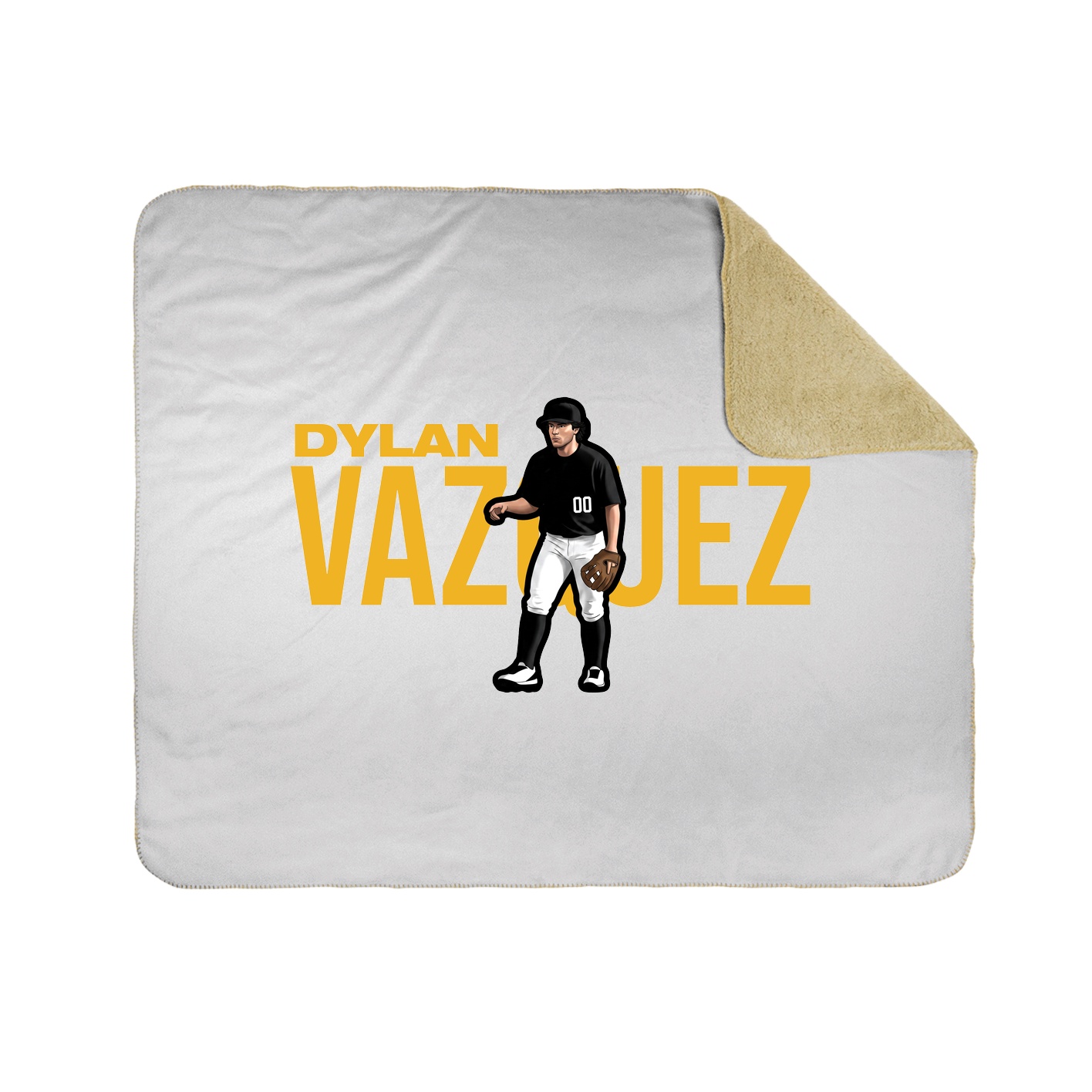 Throw Blanket — Player Name in White
