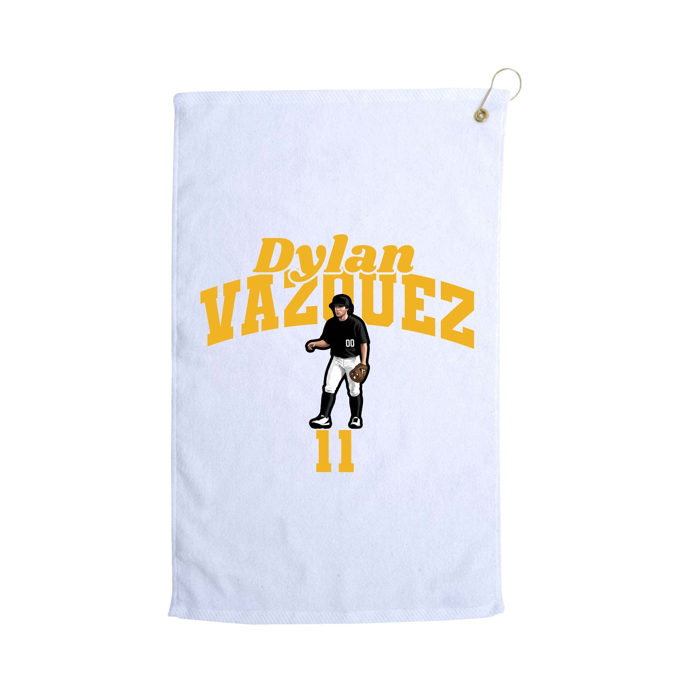 Golf Towel — Signature Arch in White