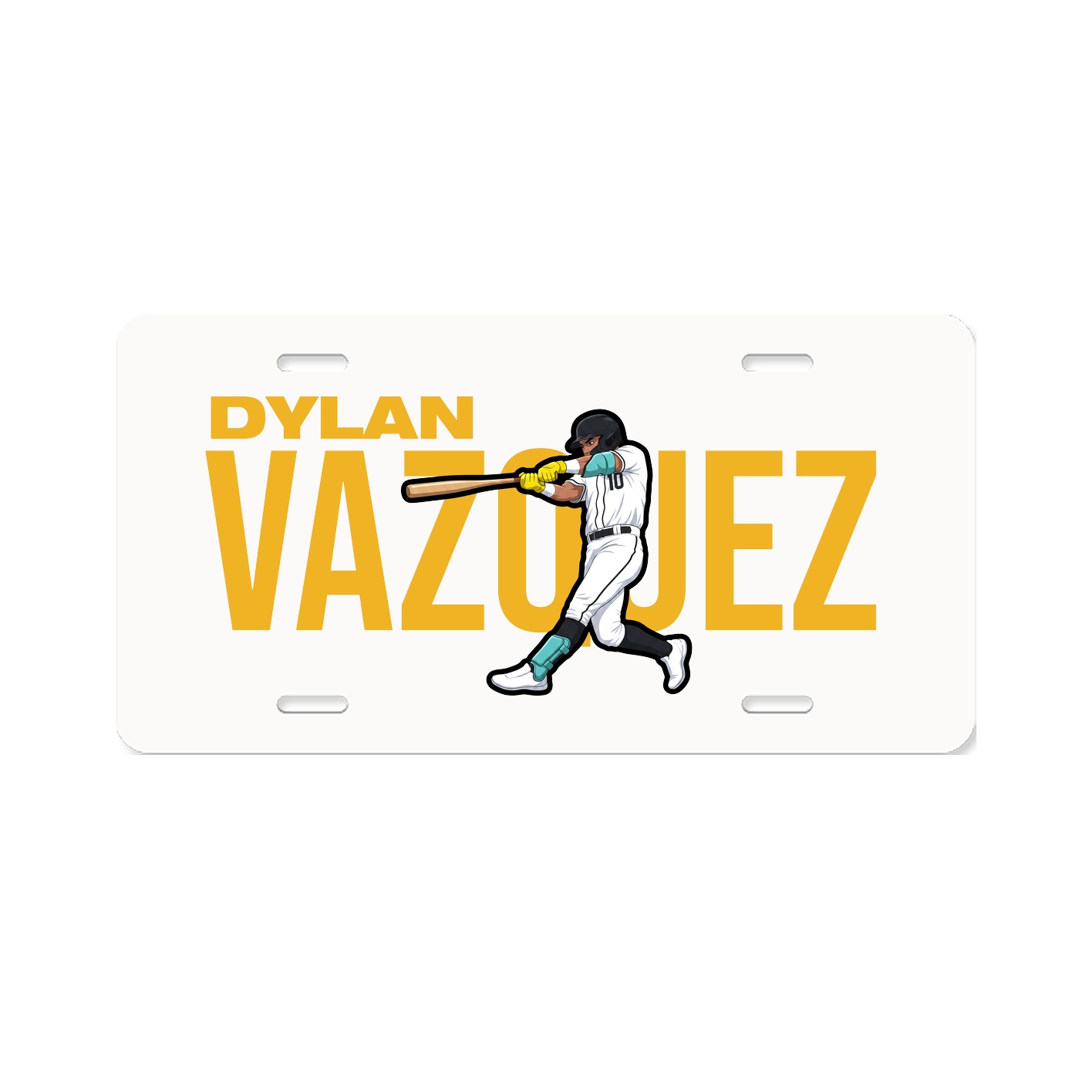License Plate — Player Name in Classic