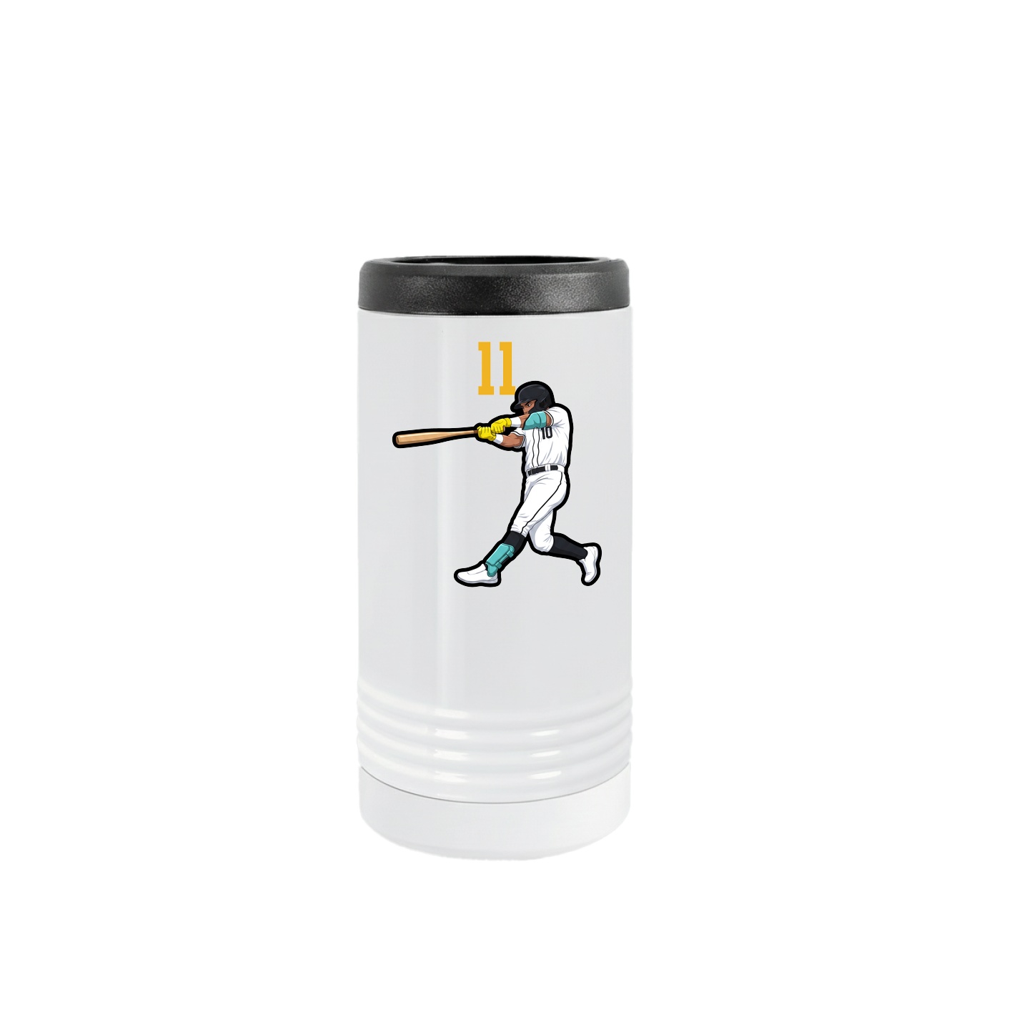 Slim Beverage Holder — Number Top in White