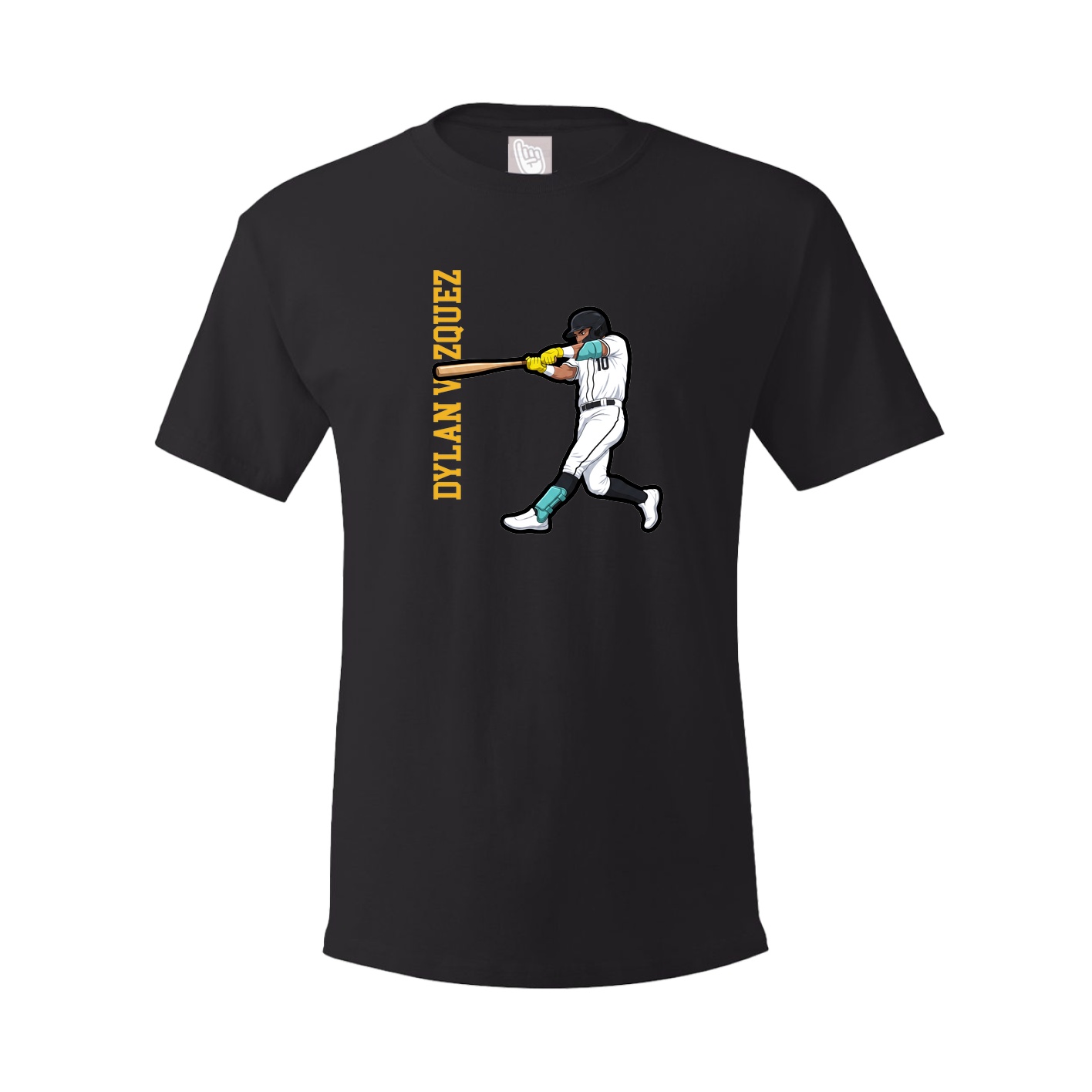 Tee — Name Vertical in Black