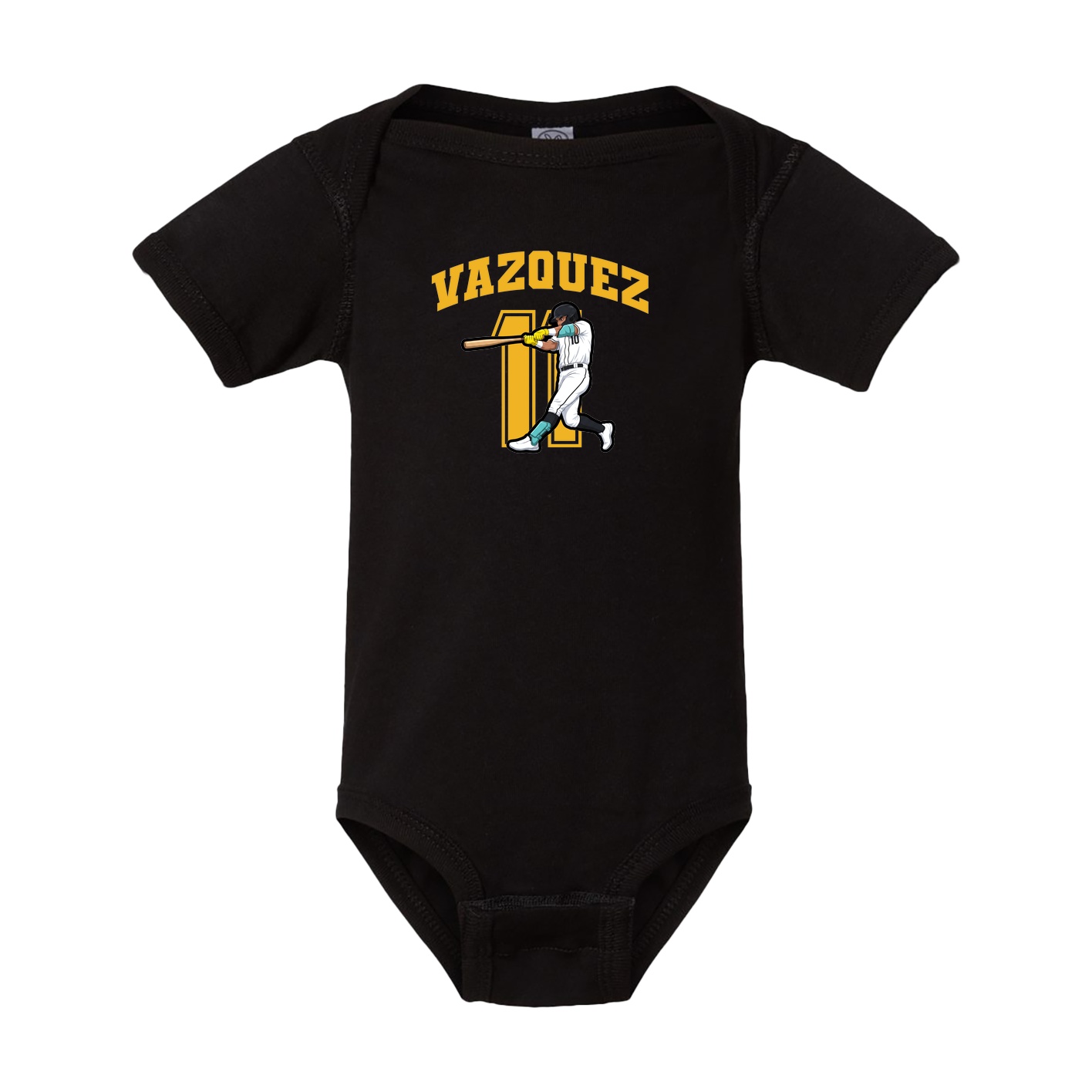 Baby Onesie — Number in Black