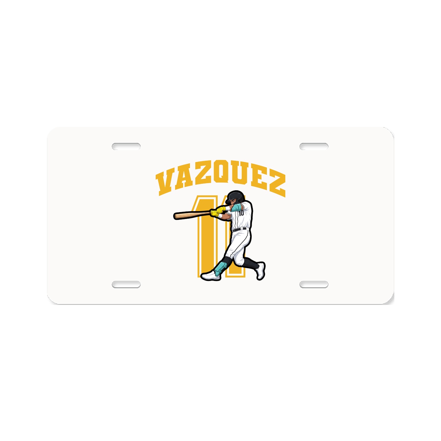 License Plate — Number in Classic