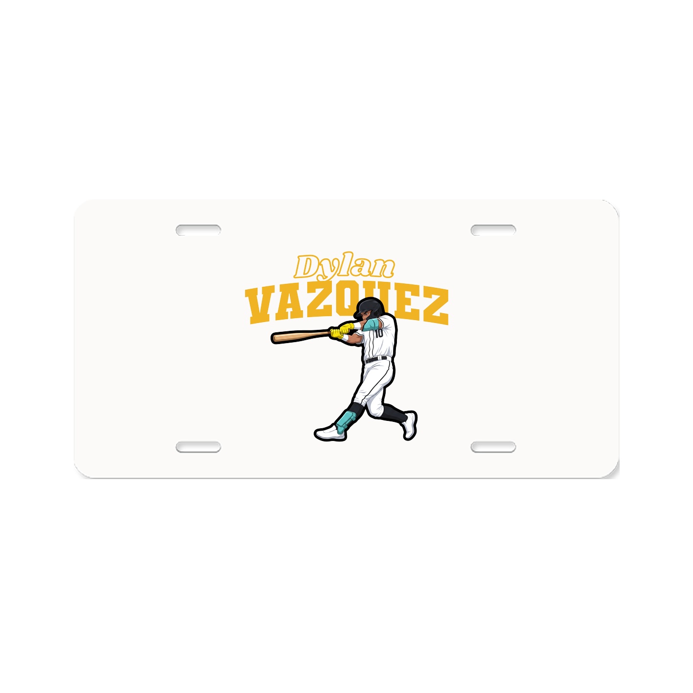 License Plate — Name Arch in Classic