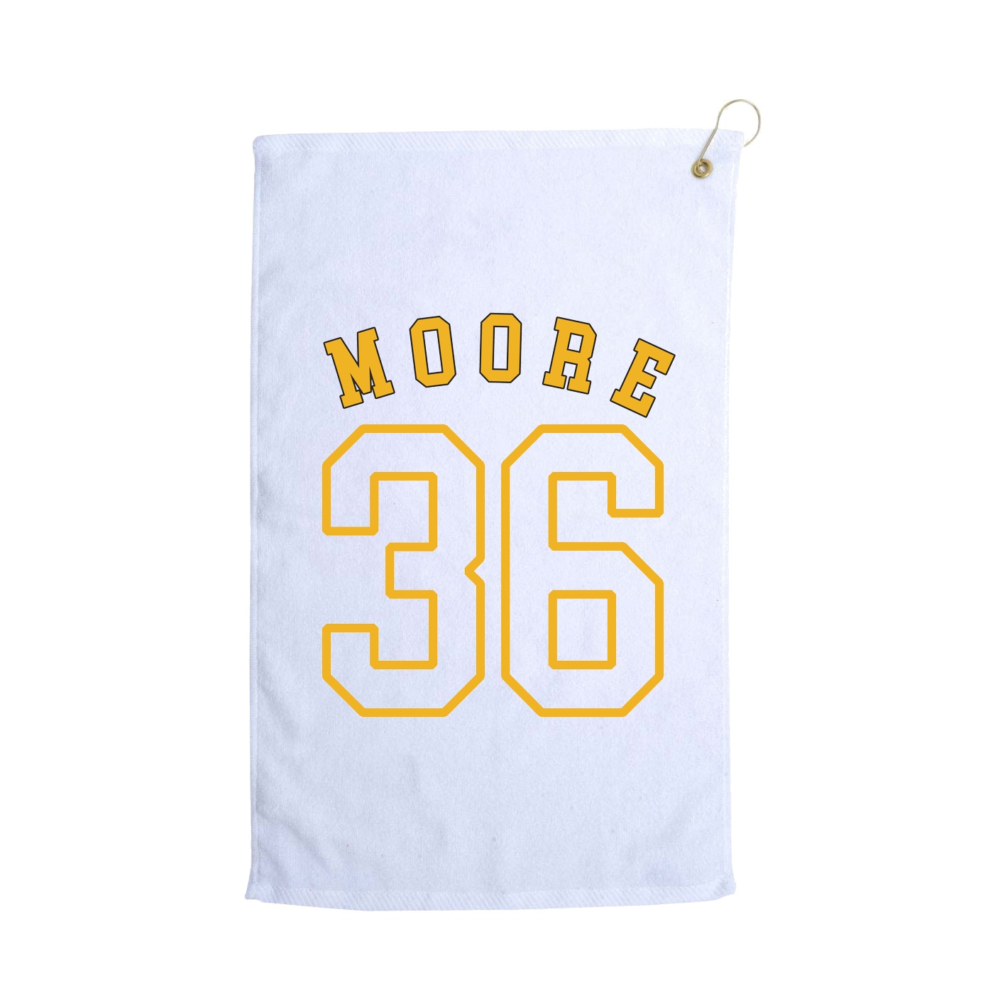 Golf Towel — Shirsey Arch in White