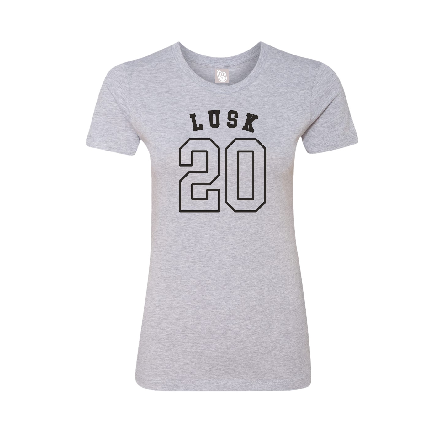 Fitted Women's Tee — Shirsey Arch in Grey