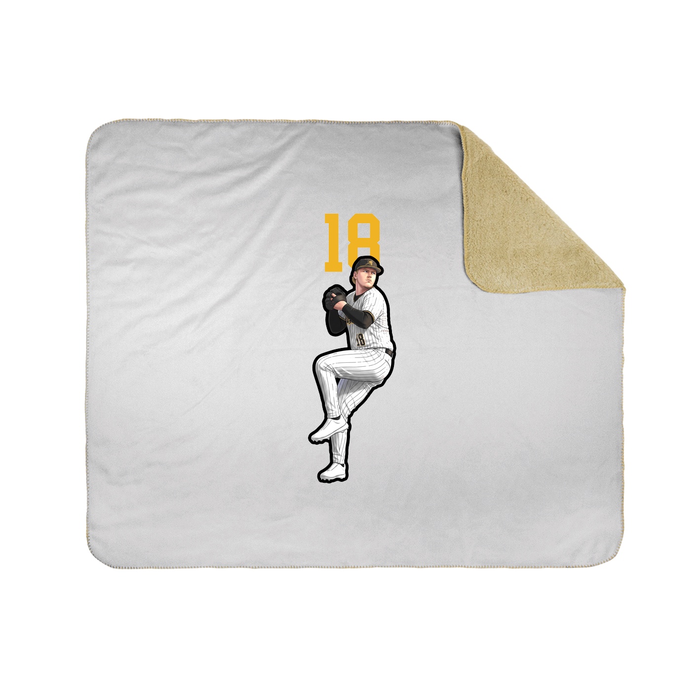 50x60 Sherpa Lined Throw Blanket